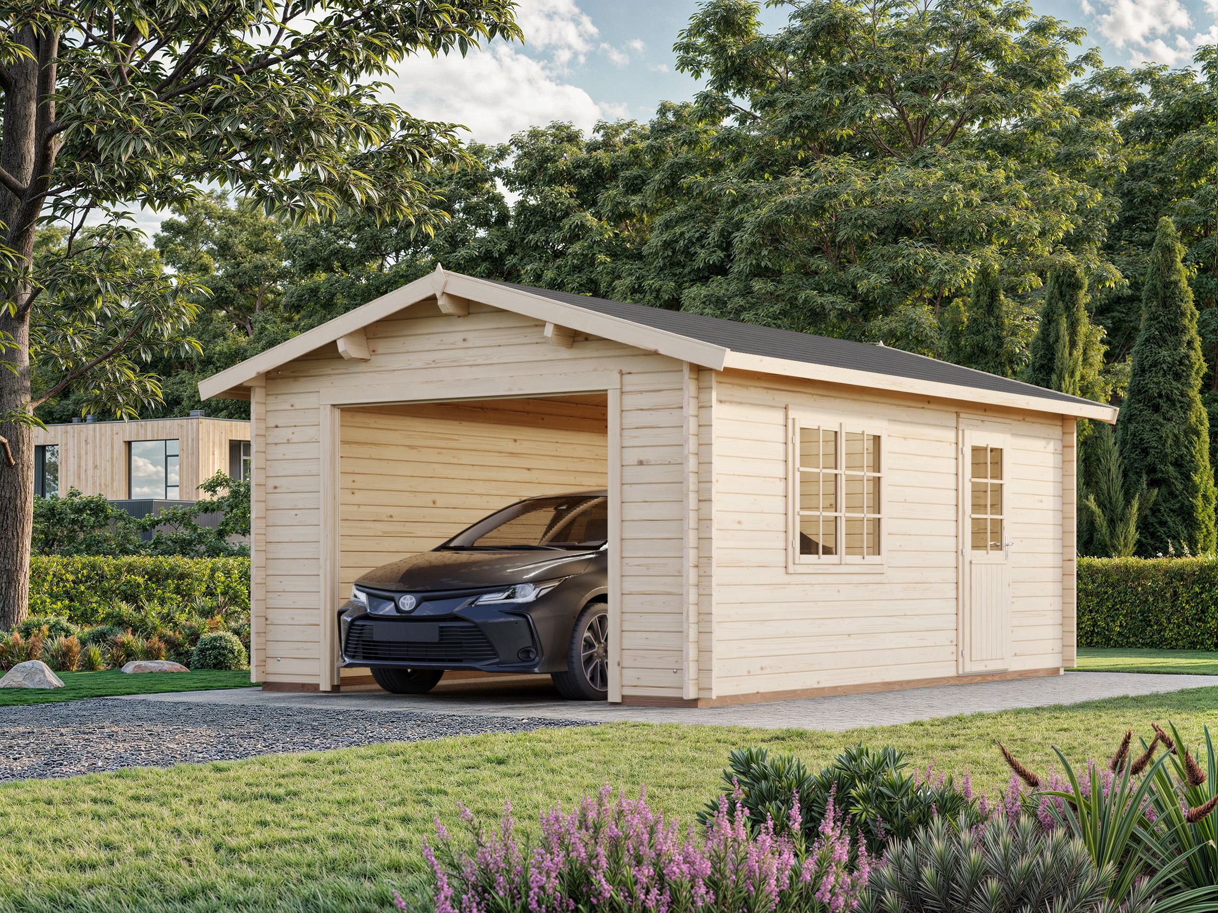 Palmako Garage Roger, ohne Tor, BxTxH: 426x598x276 cm