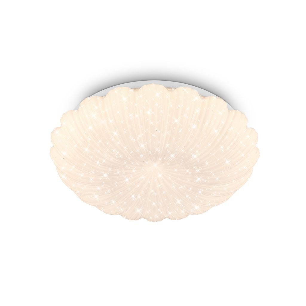 Briloner Leuchten LED Deckenleuchte LED Deckenlampe Sternenhimmel, LED fest integriert, 3000K - Warmweiß, 28,5x7,5 cm, Schlafzimmer, Wohnzimmer, Esszimmer, Flur, Küche