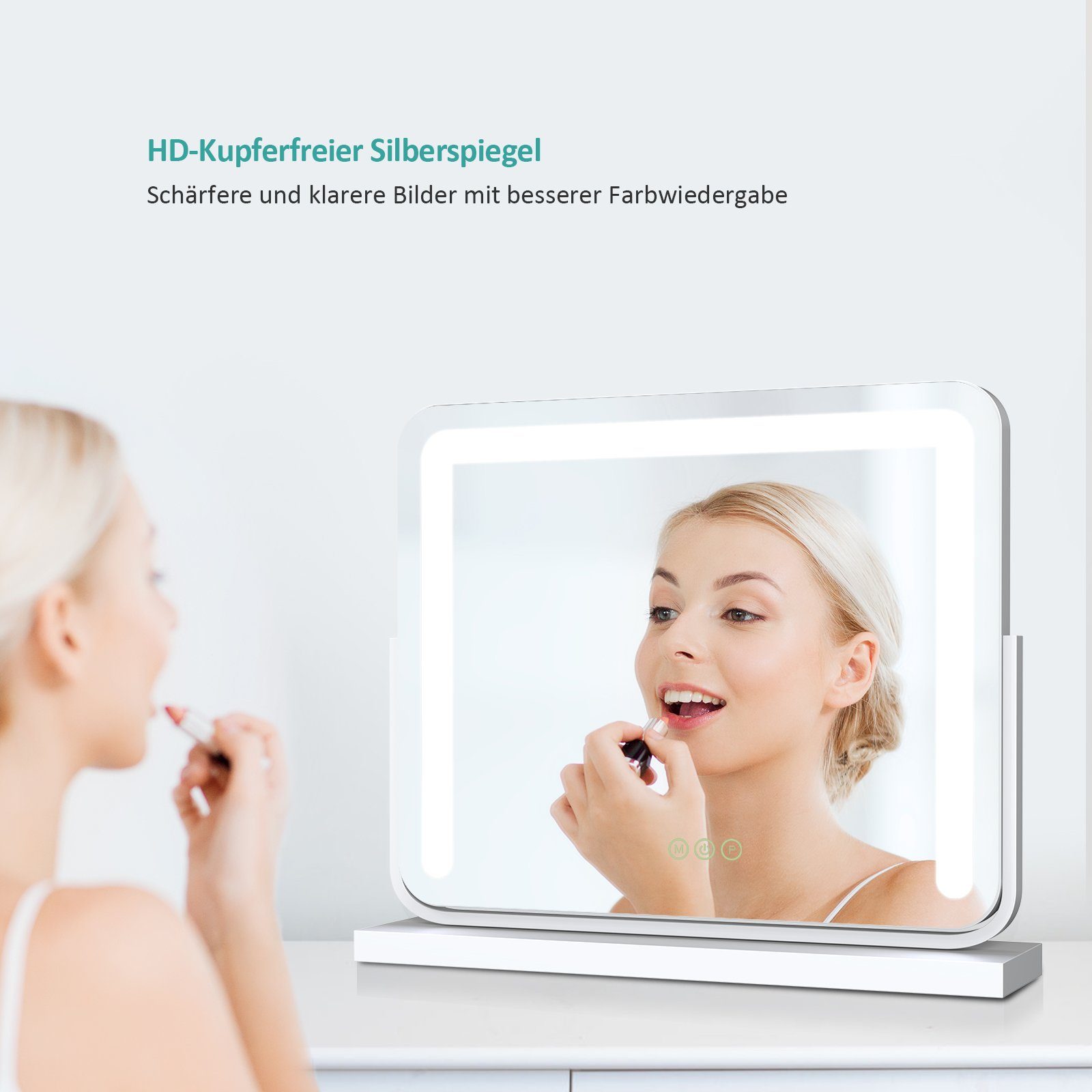 EMKE Schminkspiegel Schminkspiegel LED Kosmetikspiegel Tischspiegel mit Bel günstig online kaufen