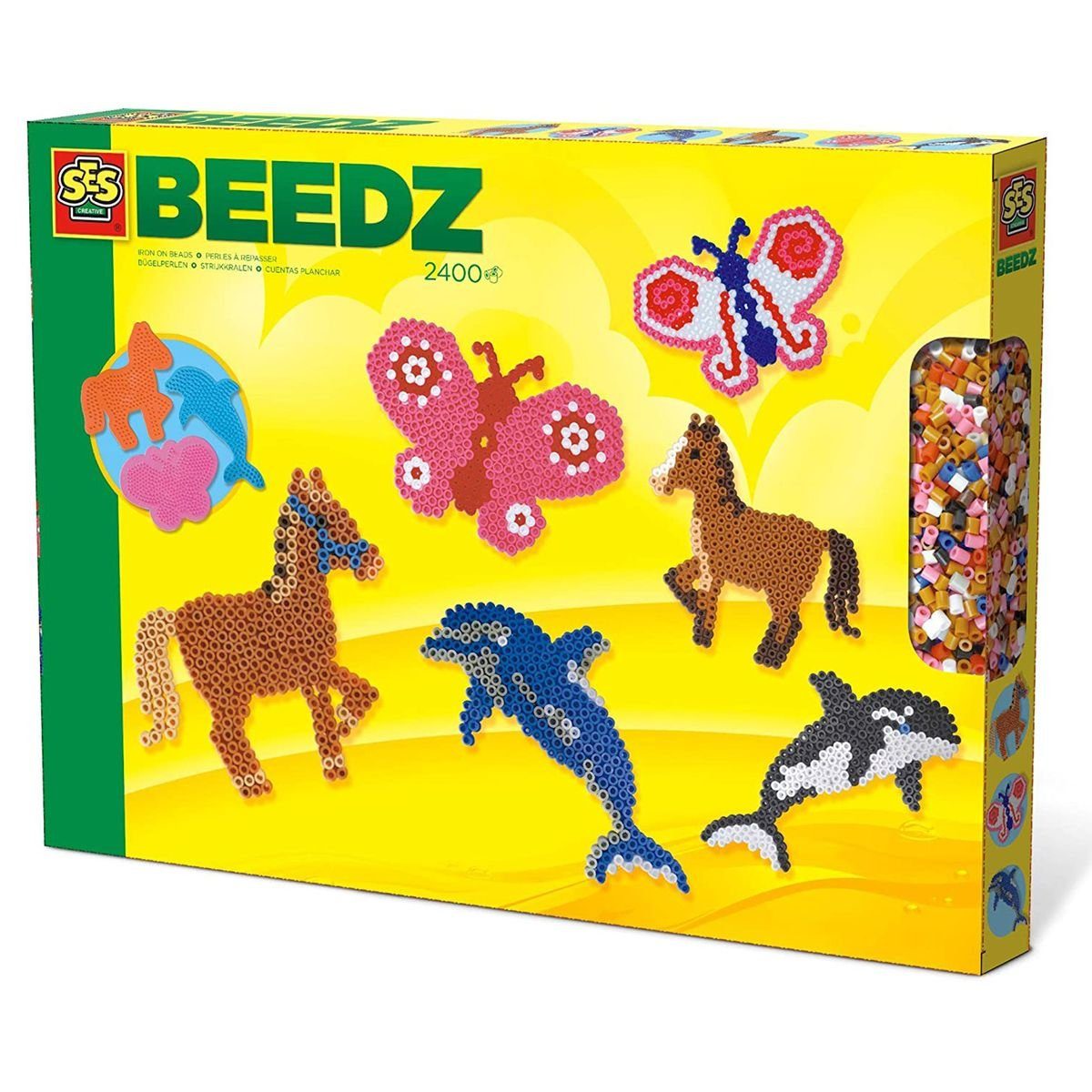 SES Creative Bügelperlen SES 06127 - Bügelperlenset Tiere