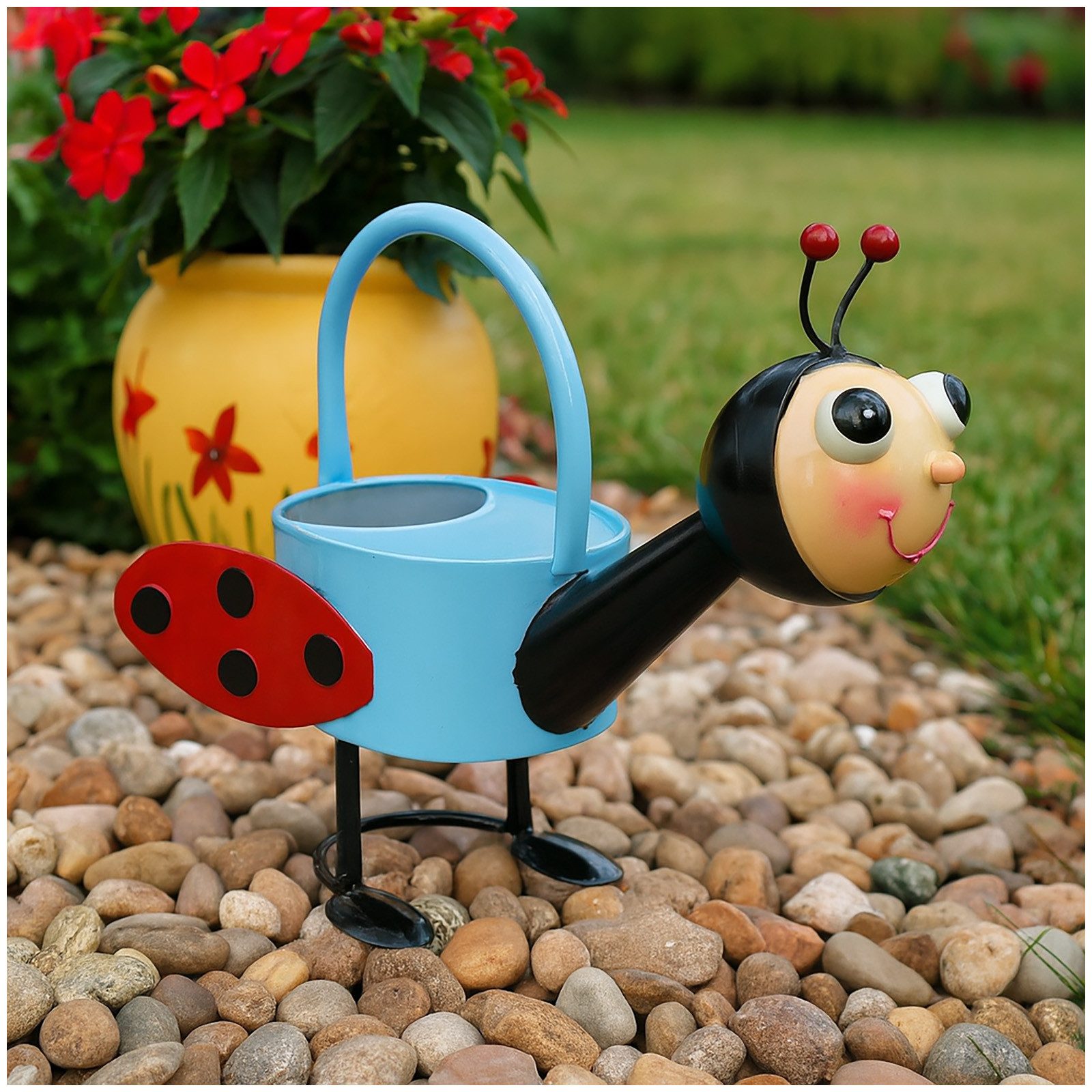 HTI-Living Gartenfigur Gartendekoration Kanne Käfer, (Stück, 1 St., 1 Gießkanne), Gießkanne
