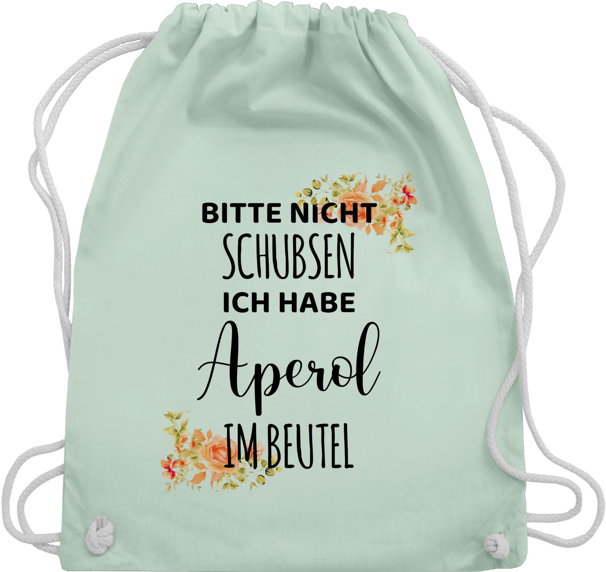 Shirtracer Turnbeutel Bitte nicht schubsen ich habe Aperol im Beutel - Frauen Geschenk Mädel, Karneval & Fasching