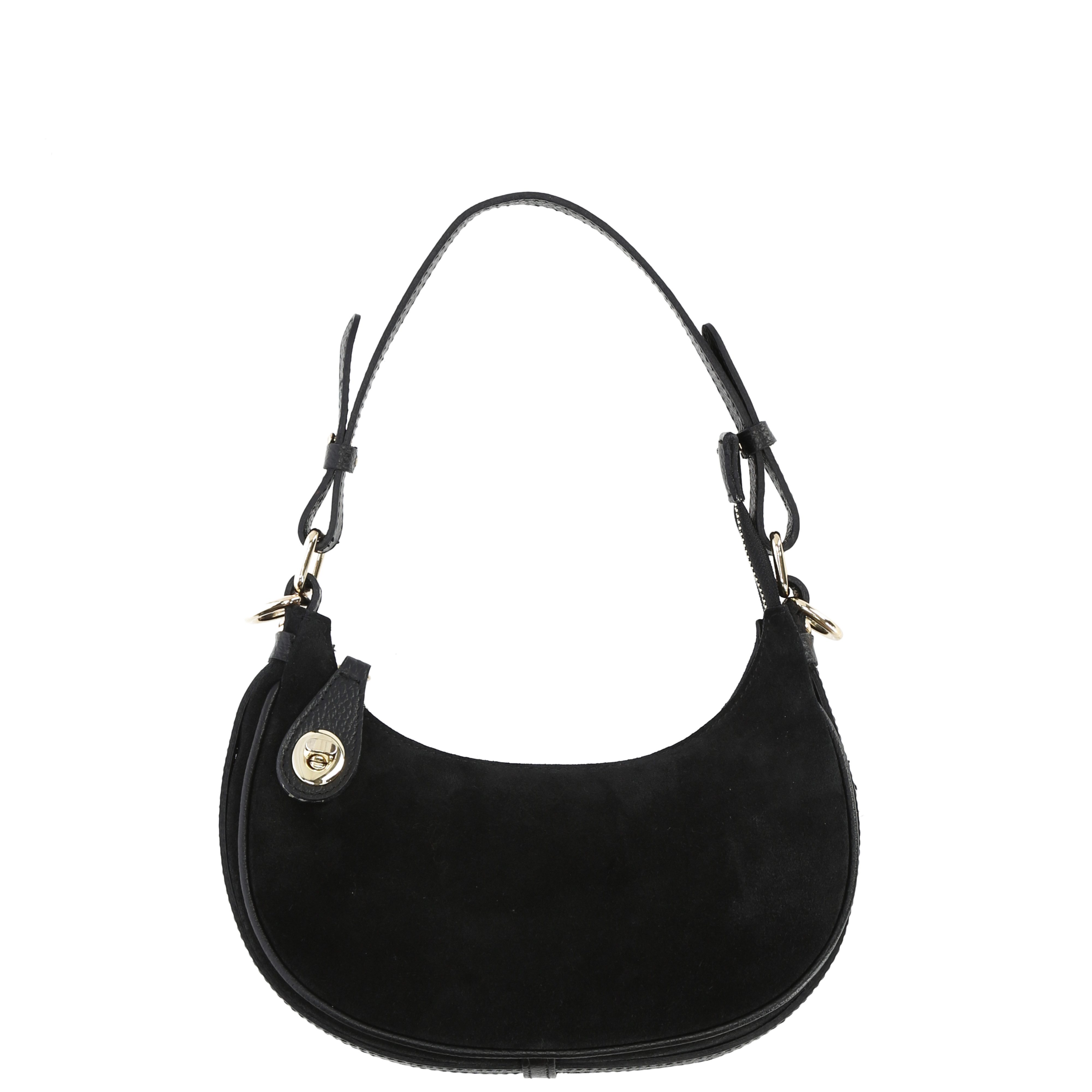 Umhängetasche Damen echtes Leder, Schultertasche Damen Wildleder, Frauentasche