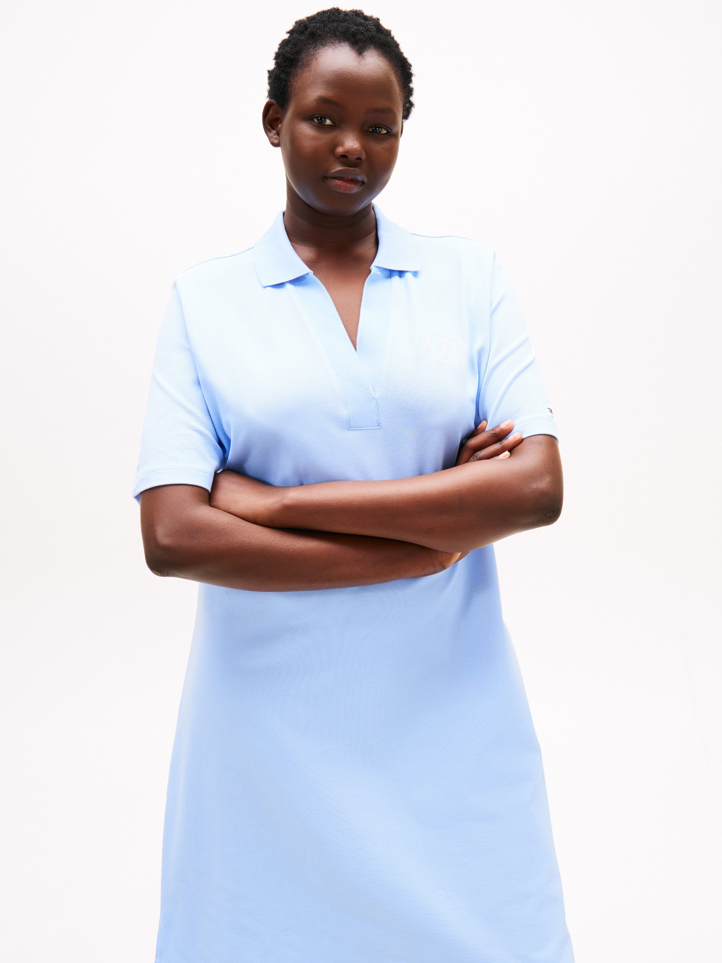 Tommy Hilfiger Curve Polokleid CRV OPEN-NK STAMP REG POLO DRESS günstig online kaufen