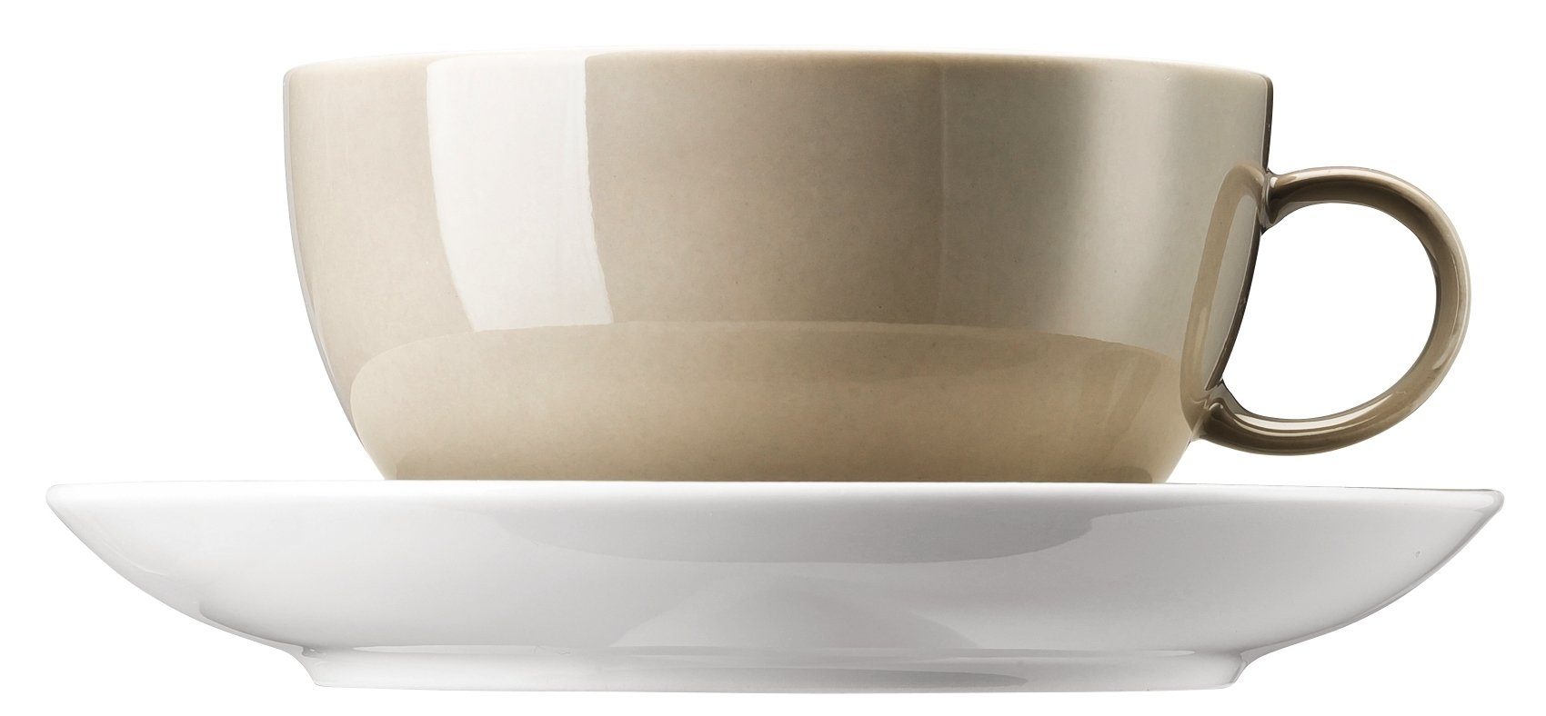 Thomas Porzellan Tasse Sunny Day Greige Cappuccinotasse 2tlg., Porzellan