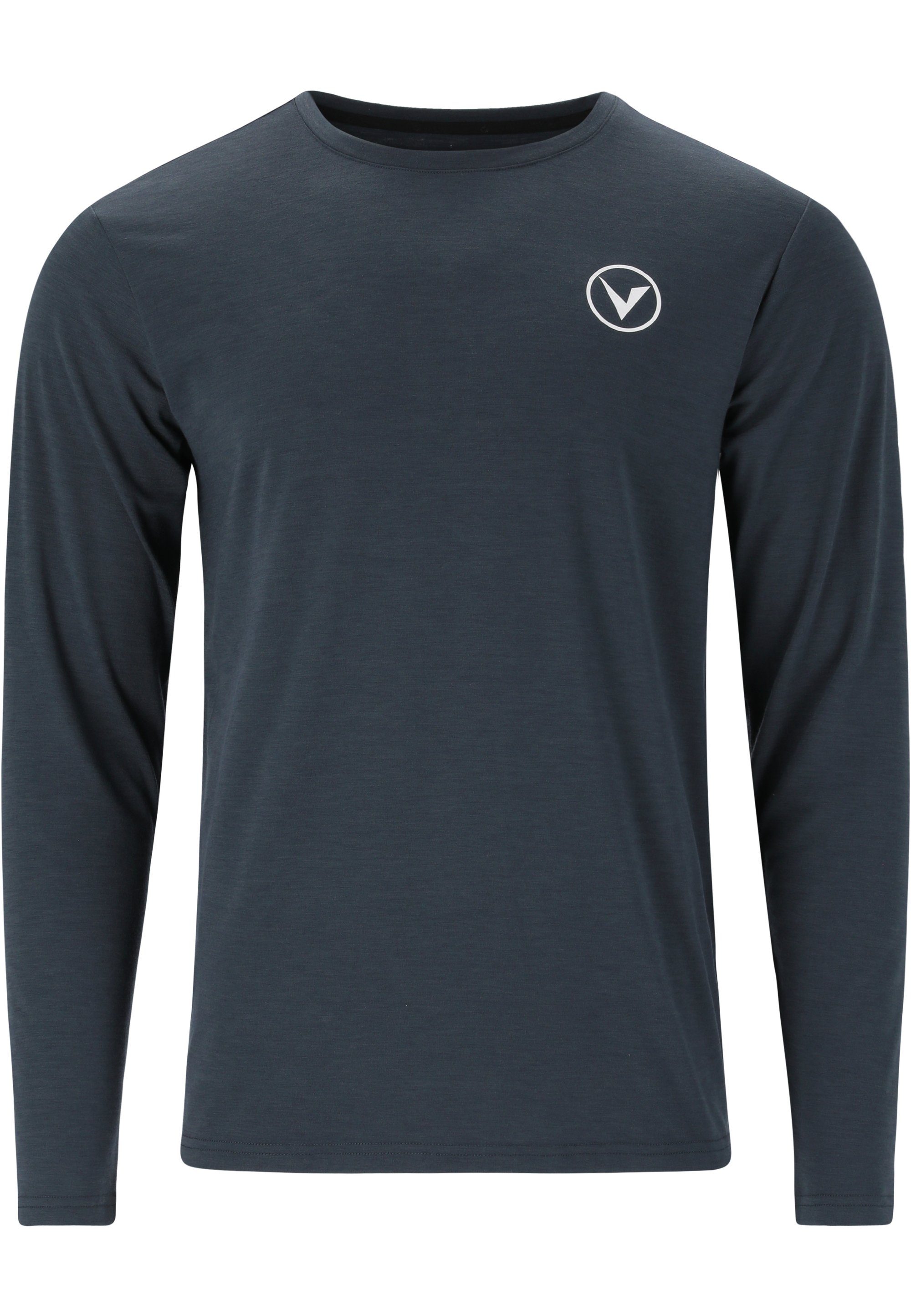 L/S (1-tlg) mit Dry-Technologie Langarmshirt JOKERS dunkelblau Quick M innovativer Virtus