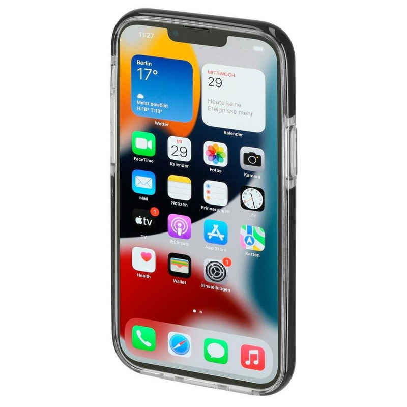 Hama Smartphone-Hülle Cover "Protector" für Apple iPhone 13 Pro, Schwarz, Smartphone-Cover