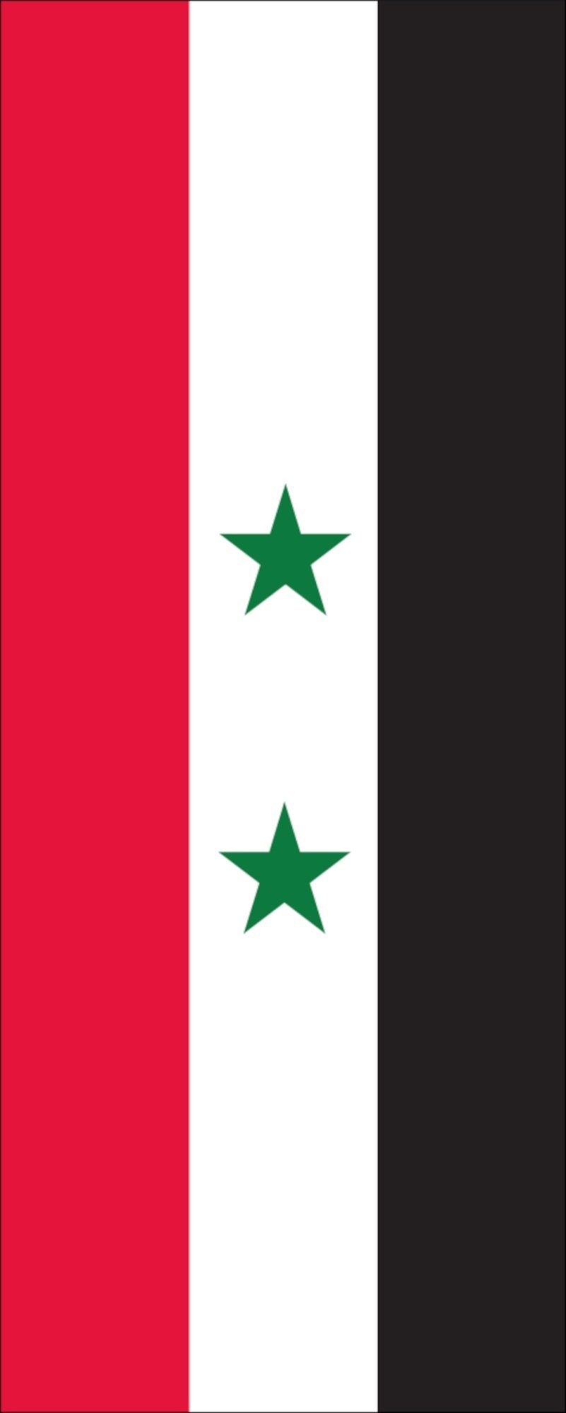 flaggenmeer Flagge Flagge Syrien 110 g/m² Hochformat