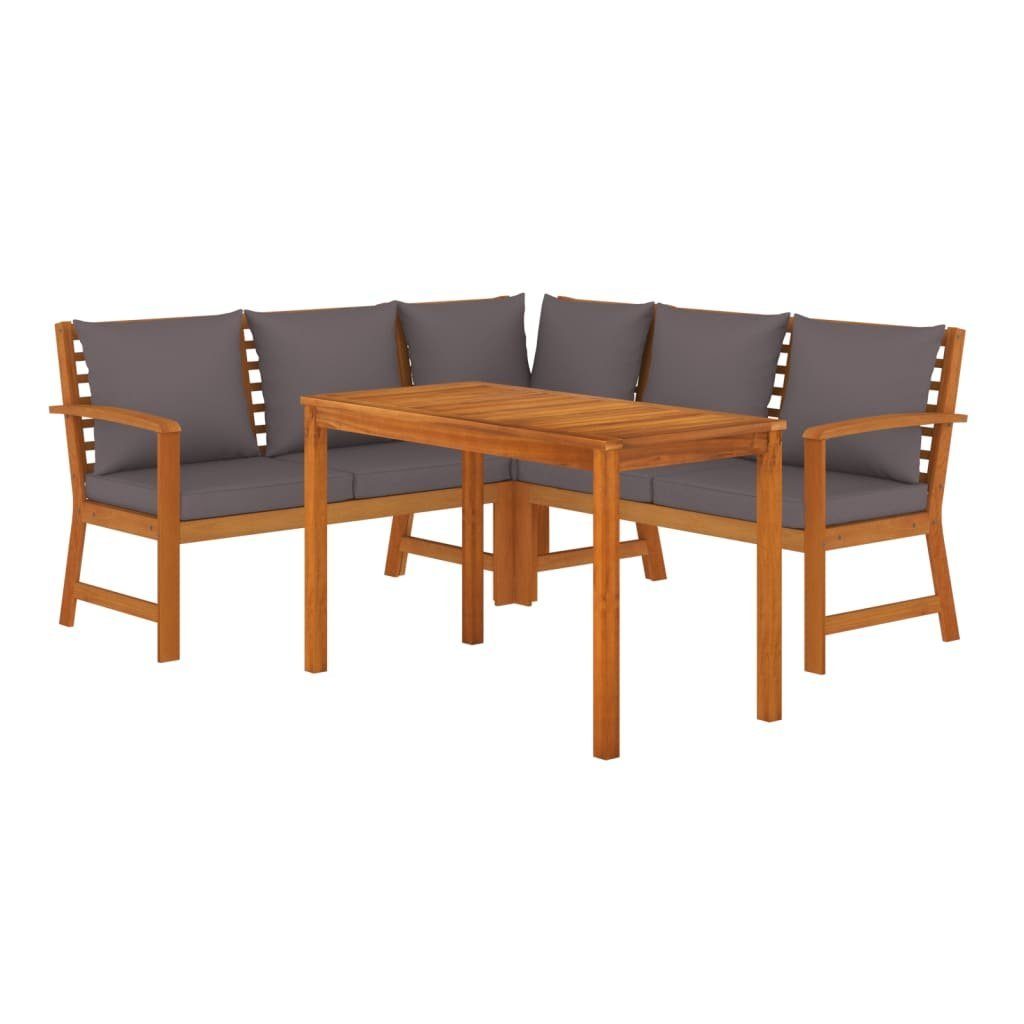 vidaXL Garten-Essgruppe 4-tlg. Garten-Essgruppe mit Kissen günstig online kaufen