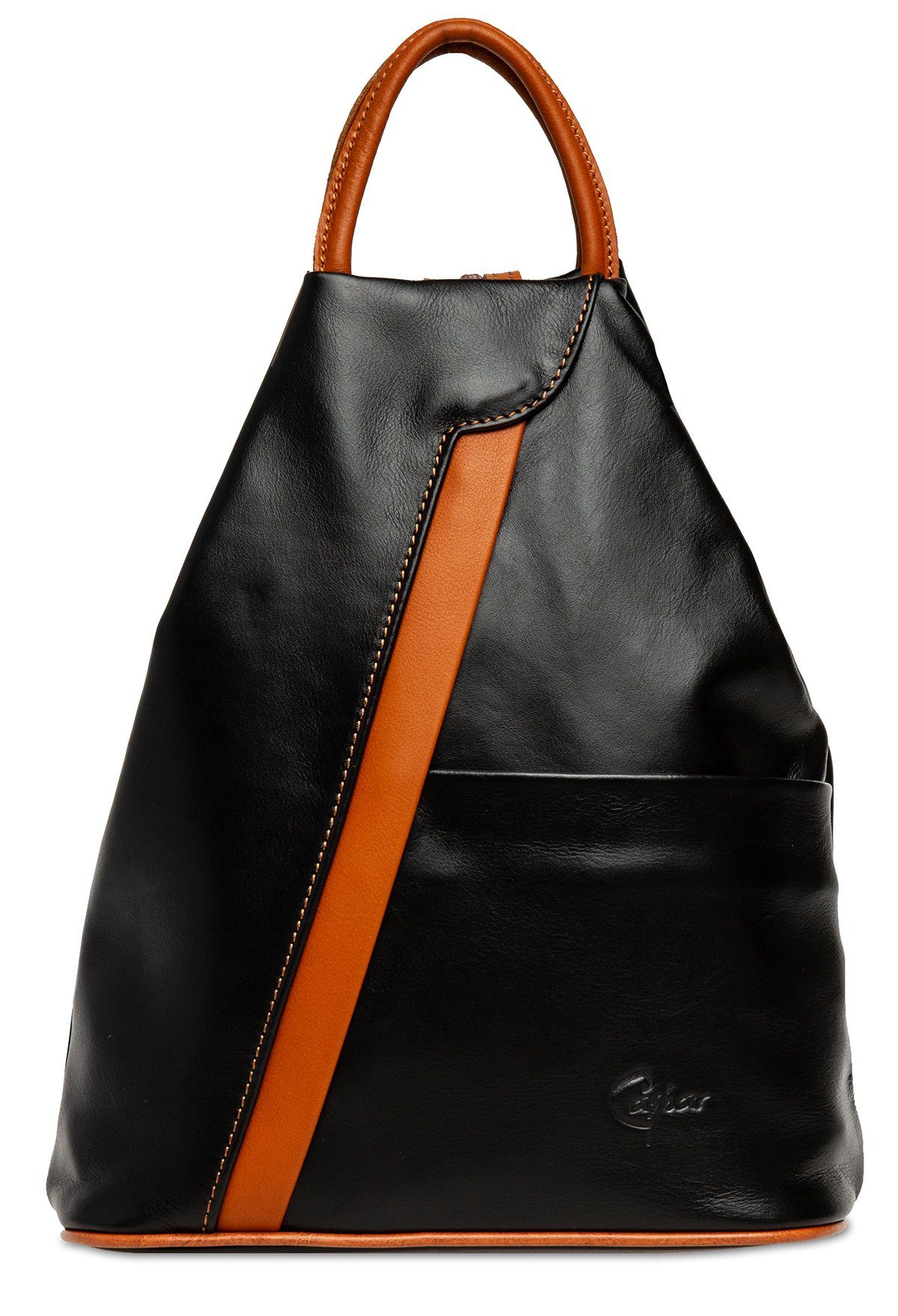 Caspar Cityrucksack 2in1 sportliche Leder Schultertasche günstig online kaufen