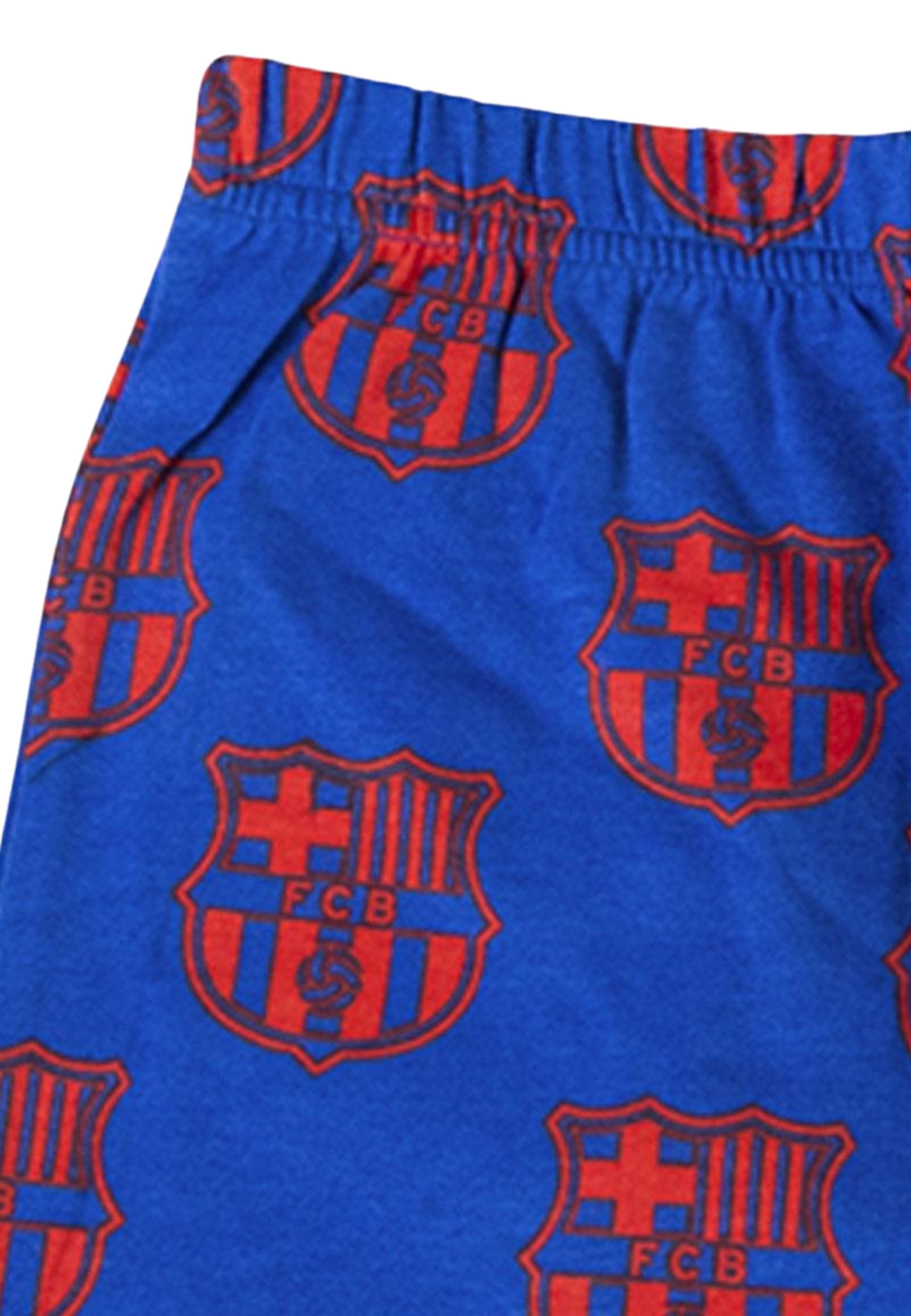 Disney Schlafanzug Short Pajamas Single Jersey FC Barcelona (Set)