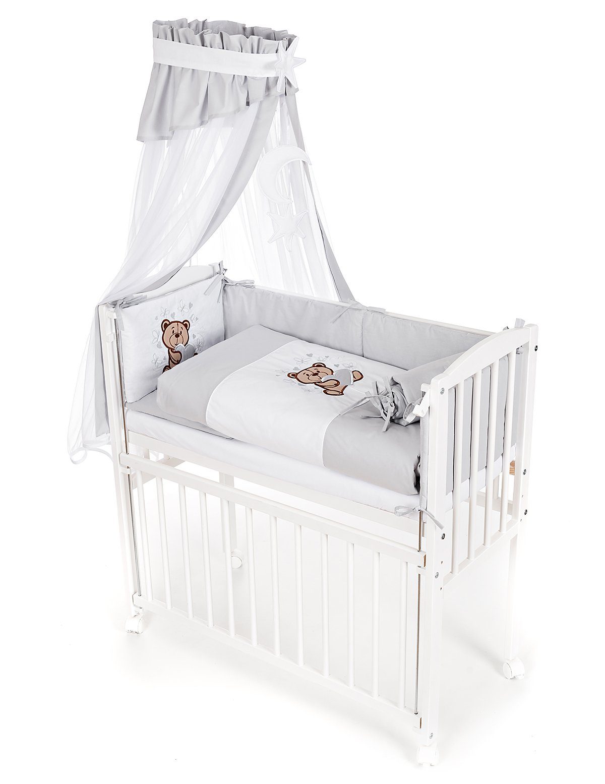 Babyhafen Beistellbett Babybett Komplettbett Teddybär & günstig online kaufen