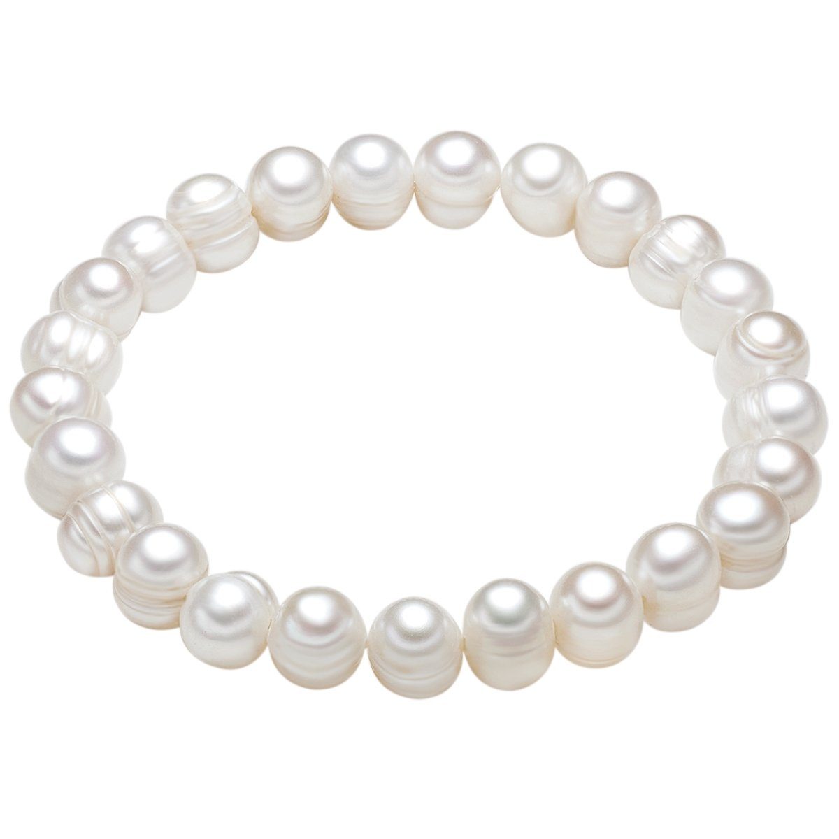 Valero Pearls Armband Armband aus Süßwasserzuchtperlenin weiß, für Damen