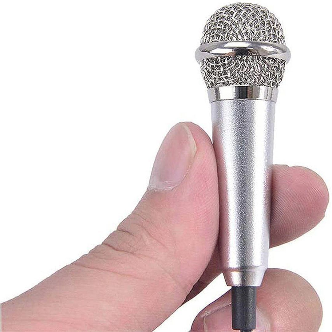 BEARSU Mikrofon »Mini Karaoke Mikrofon, 4 Stücke Tiny Microphone, Mikro  Vokal Karaoke, Metall Verdrahteten Mini Tragbar Handmikrofon für Handy  Laptop Notebook, 4 Farben« (4-tlg)
