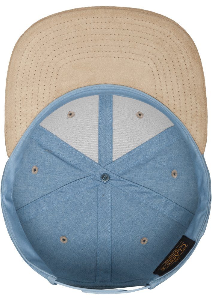 Chambray-Synthetic-Suede Snapback Snapback Cap Flex Flexfit blue/beige