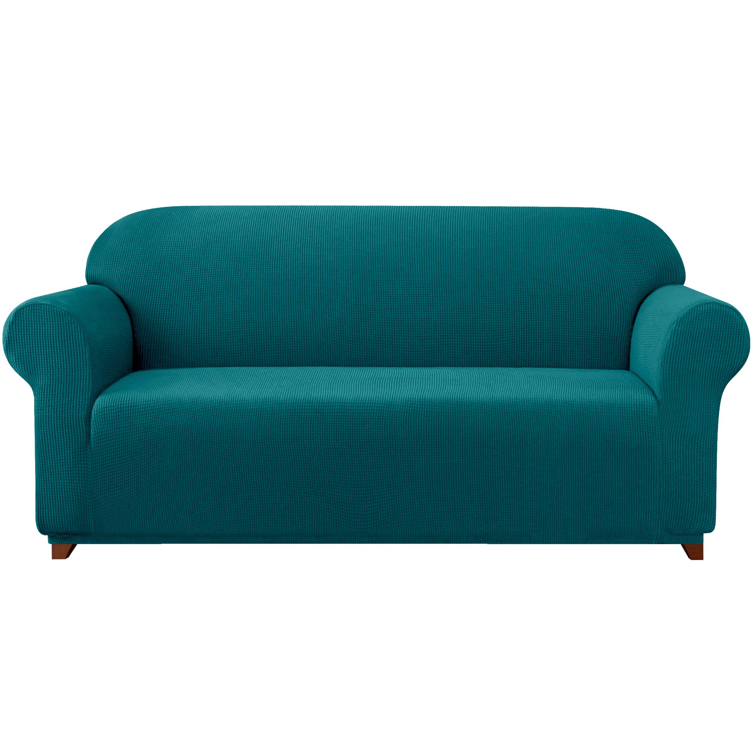 Sofahusse 2/3/4 Sitzer Sofabezug, SUBRTEX, mit dezentem Muster Blaugrün