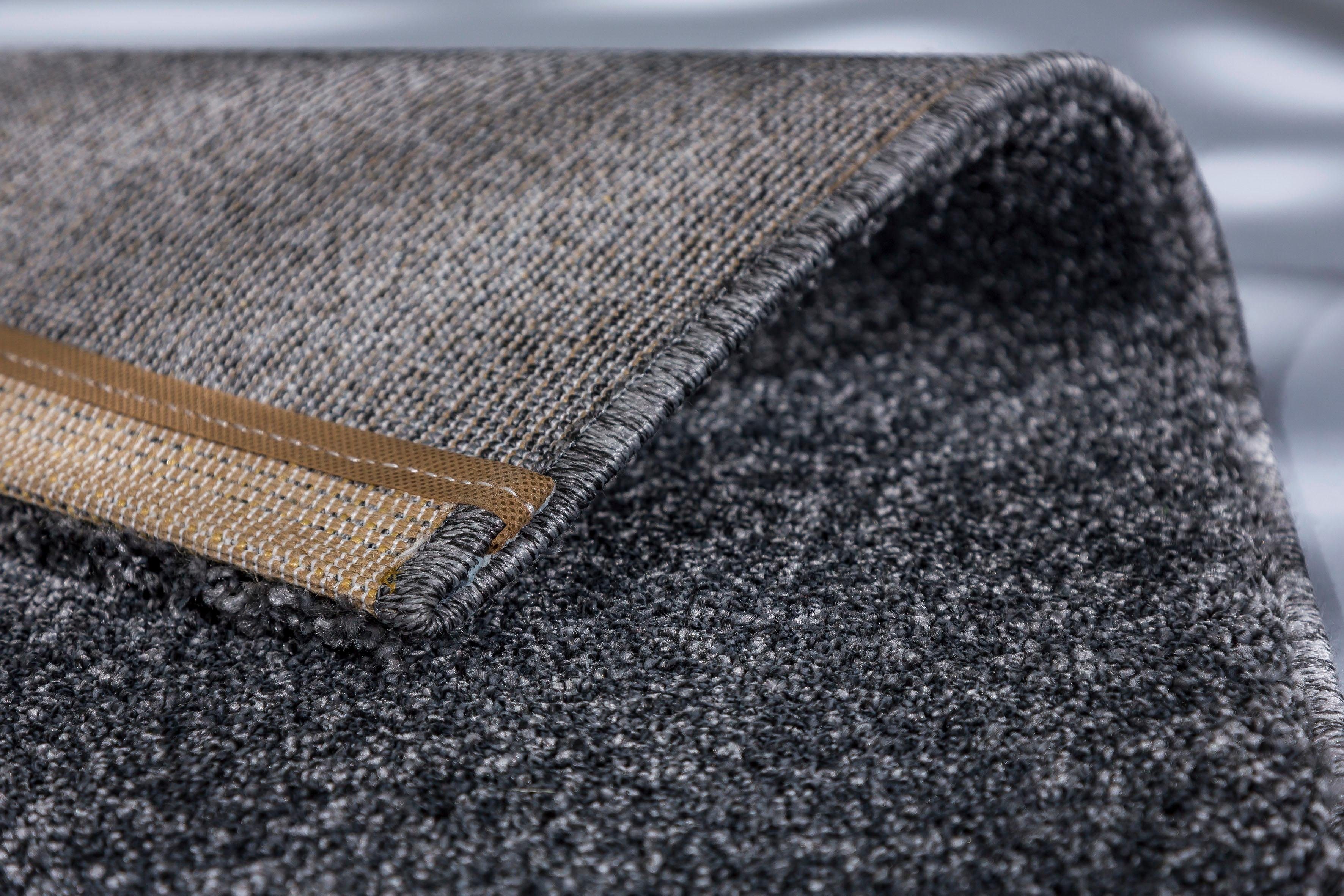 SCHÖNER WOHNEN-Kollektion Teppich Pure 190, rechteckig, Höhe: 21 mm, Wohnzimmer, Schlafzimmer, uni, leichter Glanz, robuster Kurzflor