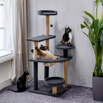 DOPWii Katzen-Wandregal Mehrschichtiges Katzenklettergerüst, kleines Katzenturmspielzeug, für Wohnzimmer, Zoohandlung