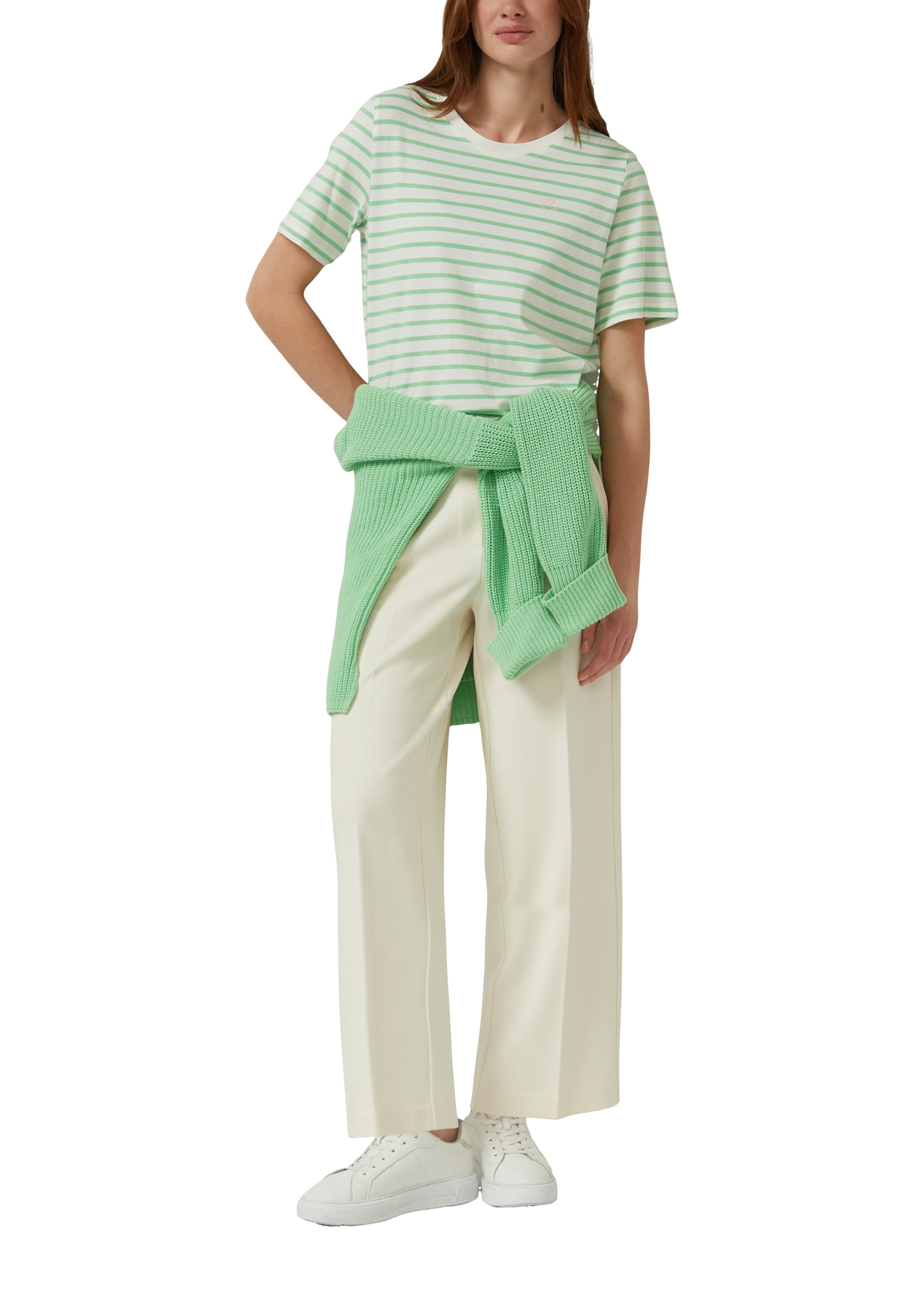 s.Oliver 7/8-Hose mit Bundfalten und Stretch-Anteil