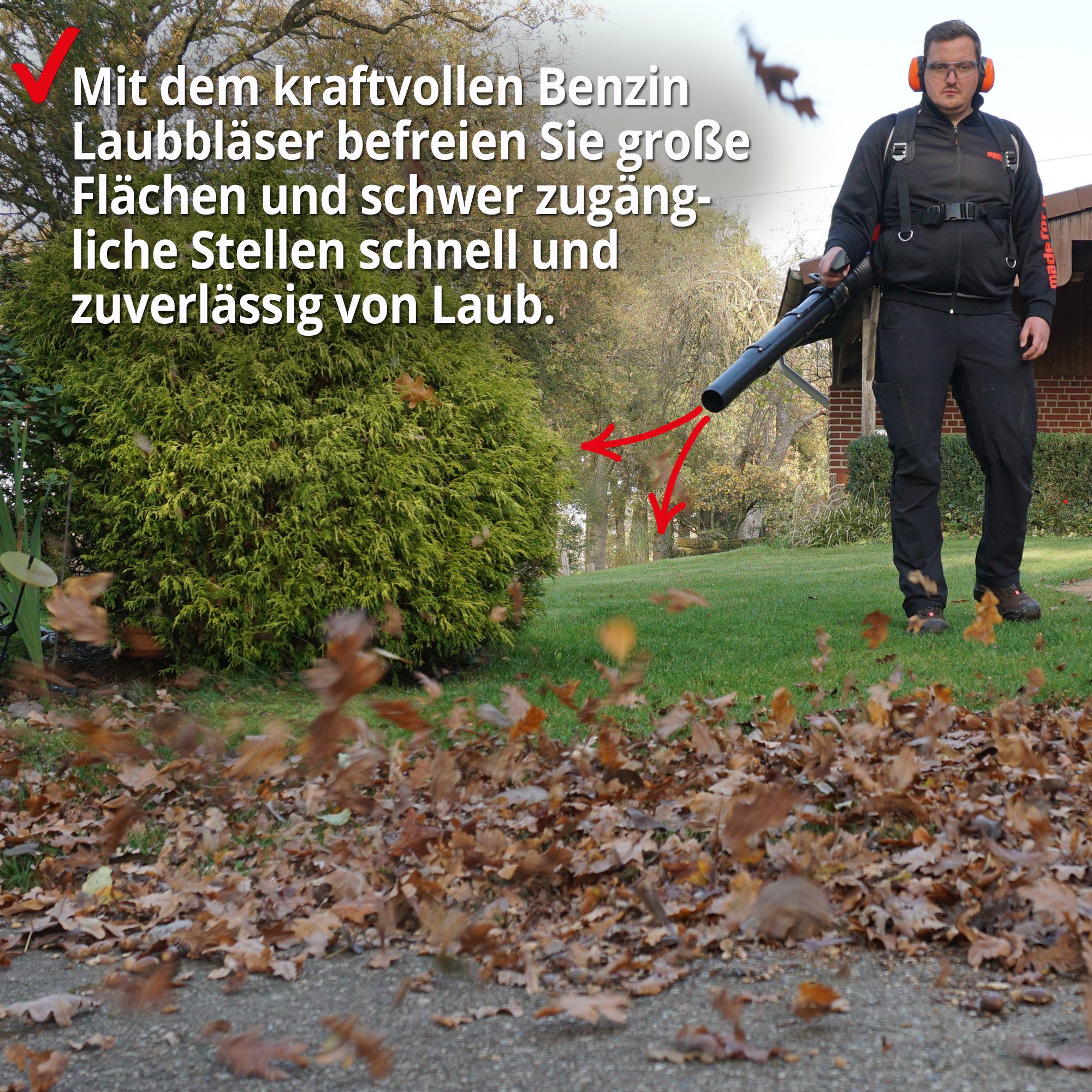 Hecht Benzin-Laubbläser 972 Profi mit Tragegurt, günstig online kaufen