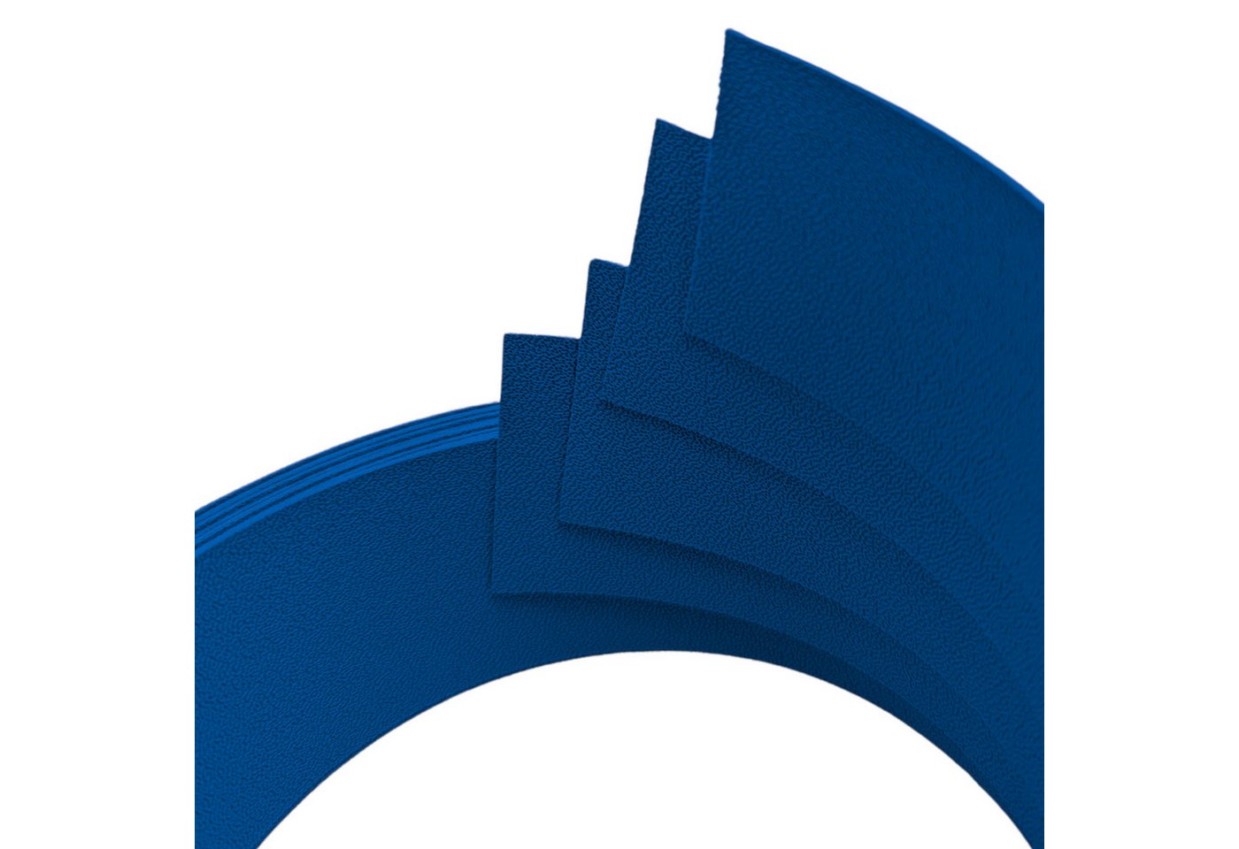 Thumbnail - zaunzu Sichtschutzstreifen Premium Viertel Set Enzianblau 2,55m, (1x Einzelstreifen, (Ein Einzelstreifen besteht aus 4 V...