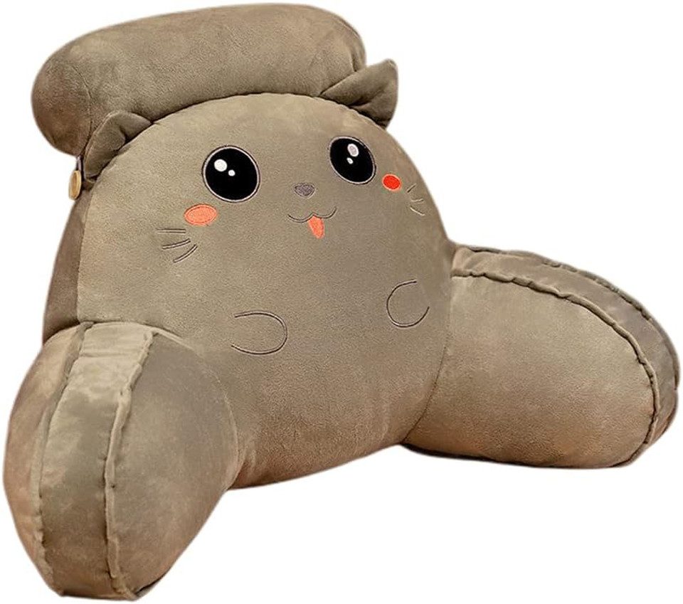 Coonoor Rückenkissen Multifunktionskissen, Bettsitzkissen Nightlife, Lesekissen für Bett und Sofa mit Armlehnen 40*60cm