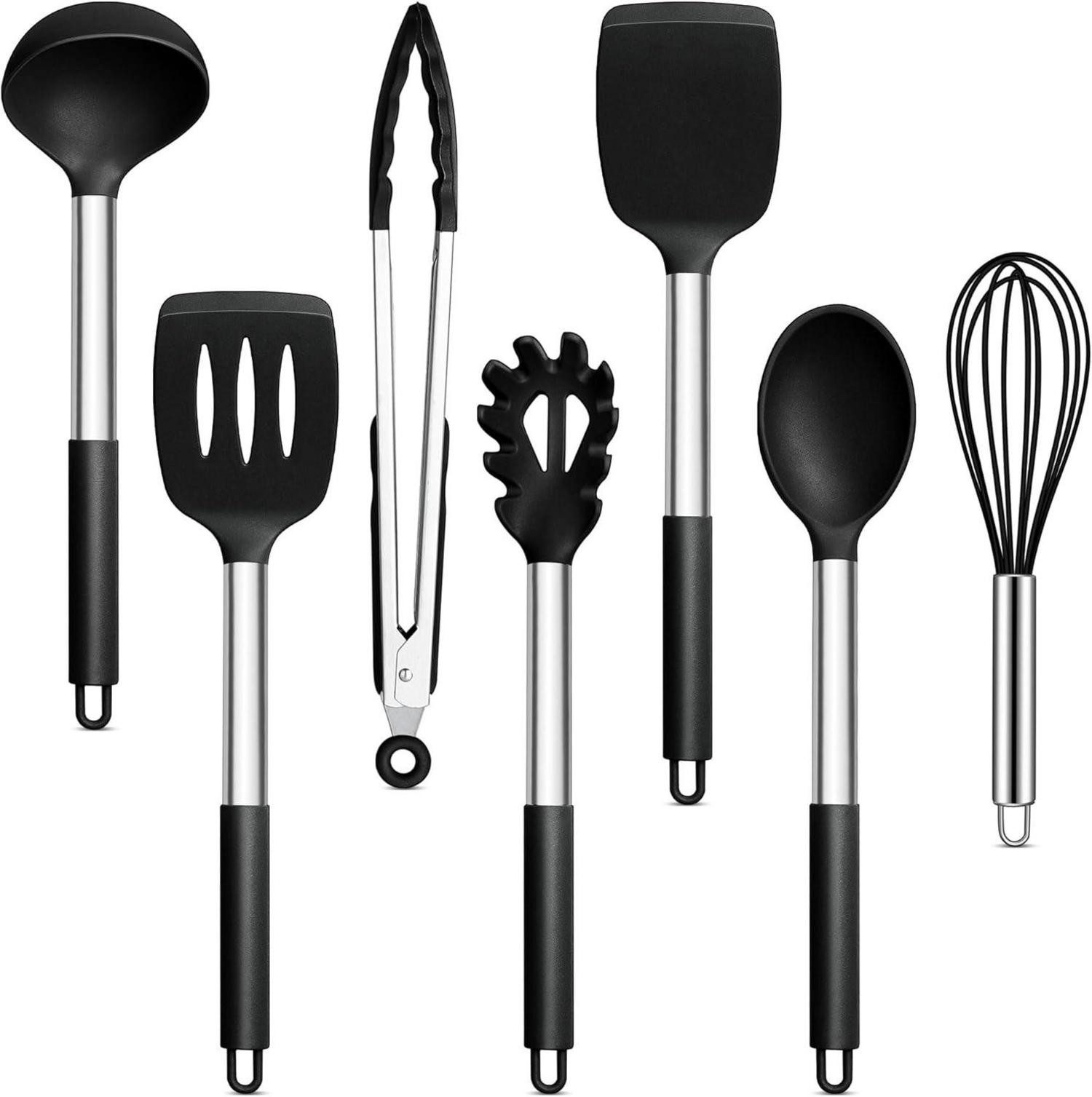 LuxusKollektion Kochbesteckhalter Küchenhelfer Set 7 Stück günstig online kaufen