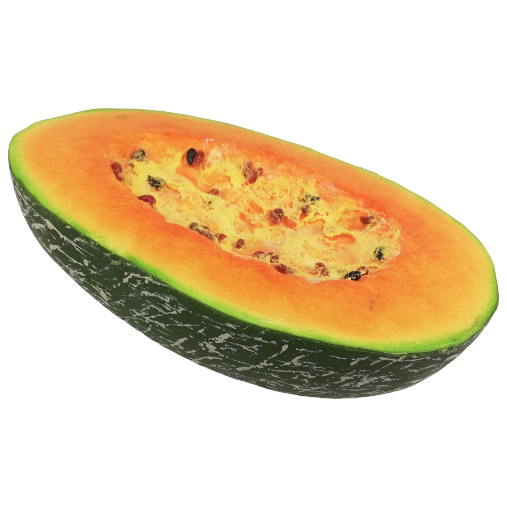 DekoTown Dekoobjekt Deko Cantaloupe Melonenhälfte Melone 23cm