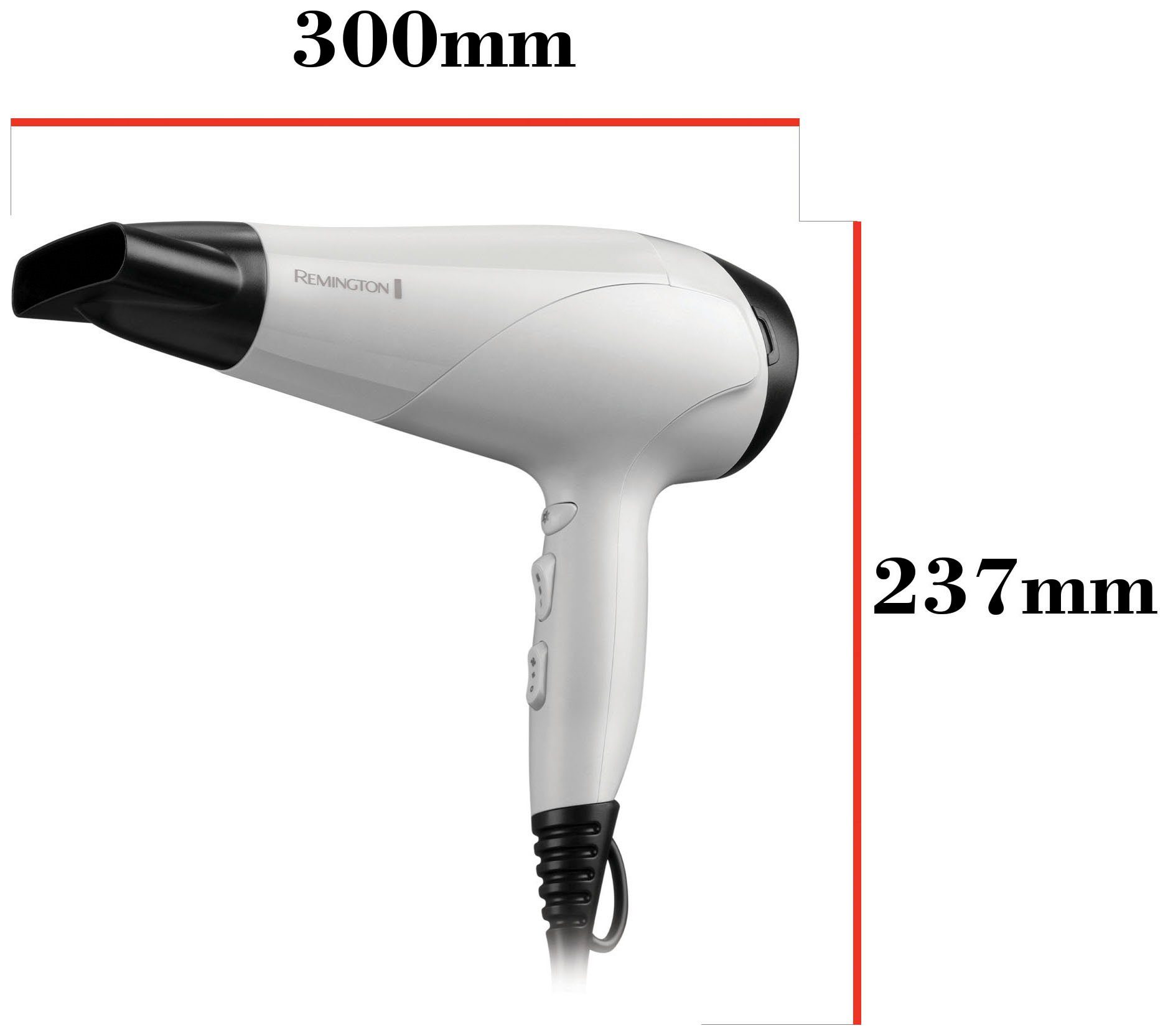 Remington Ionic-Haartrockner Ionic Dry 2200 D3194, 2200 W, für schnelles, effizientes Styling, Ionenpflege, Stylingdüse