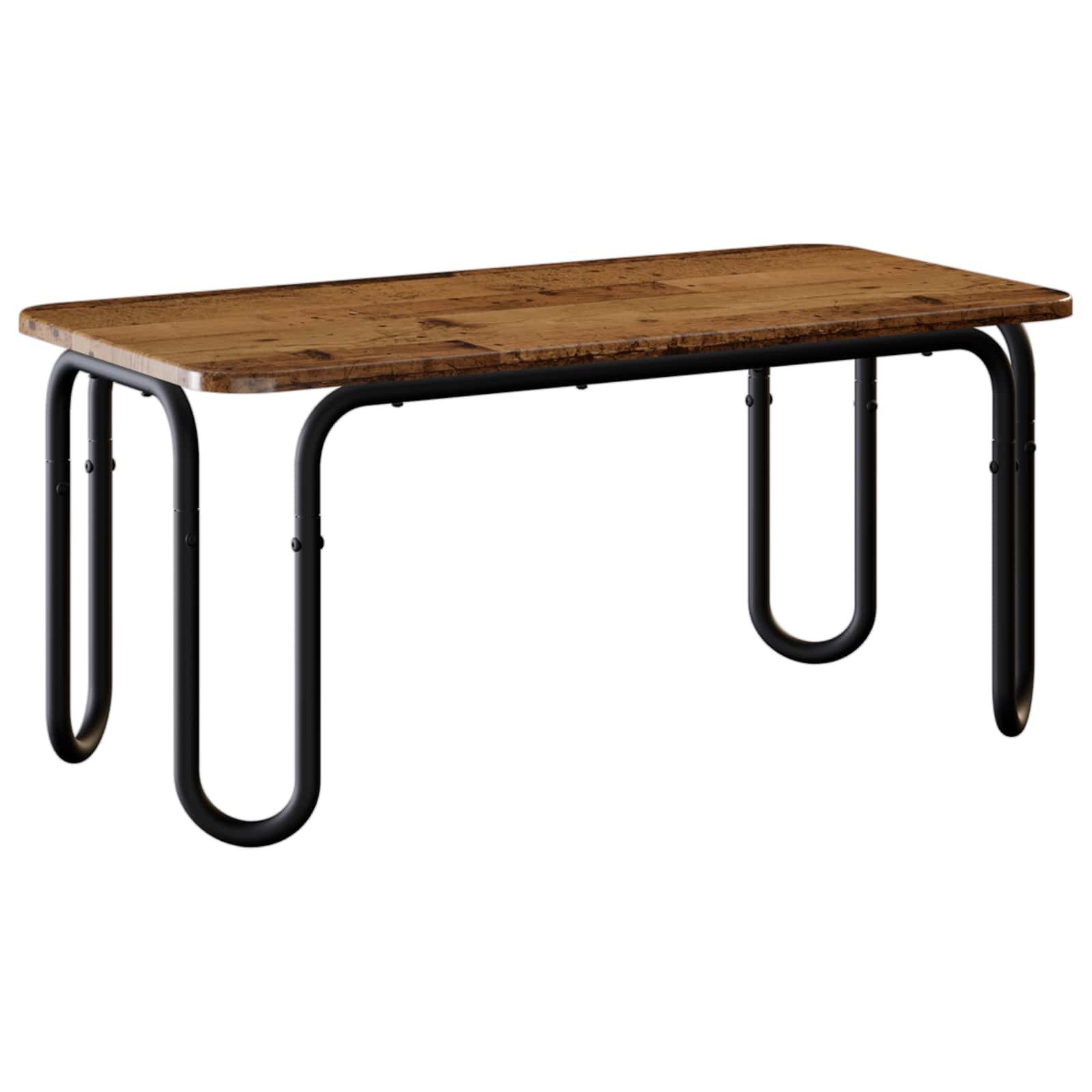 vidaXL Couchtisch Couchtisch Altholz 79,5 x 40 x 36 cm Holzwerkstoff (1-St)
