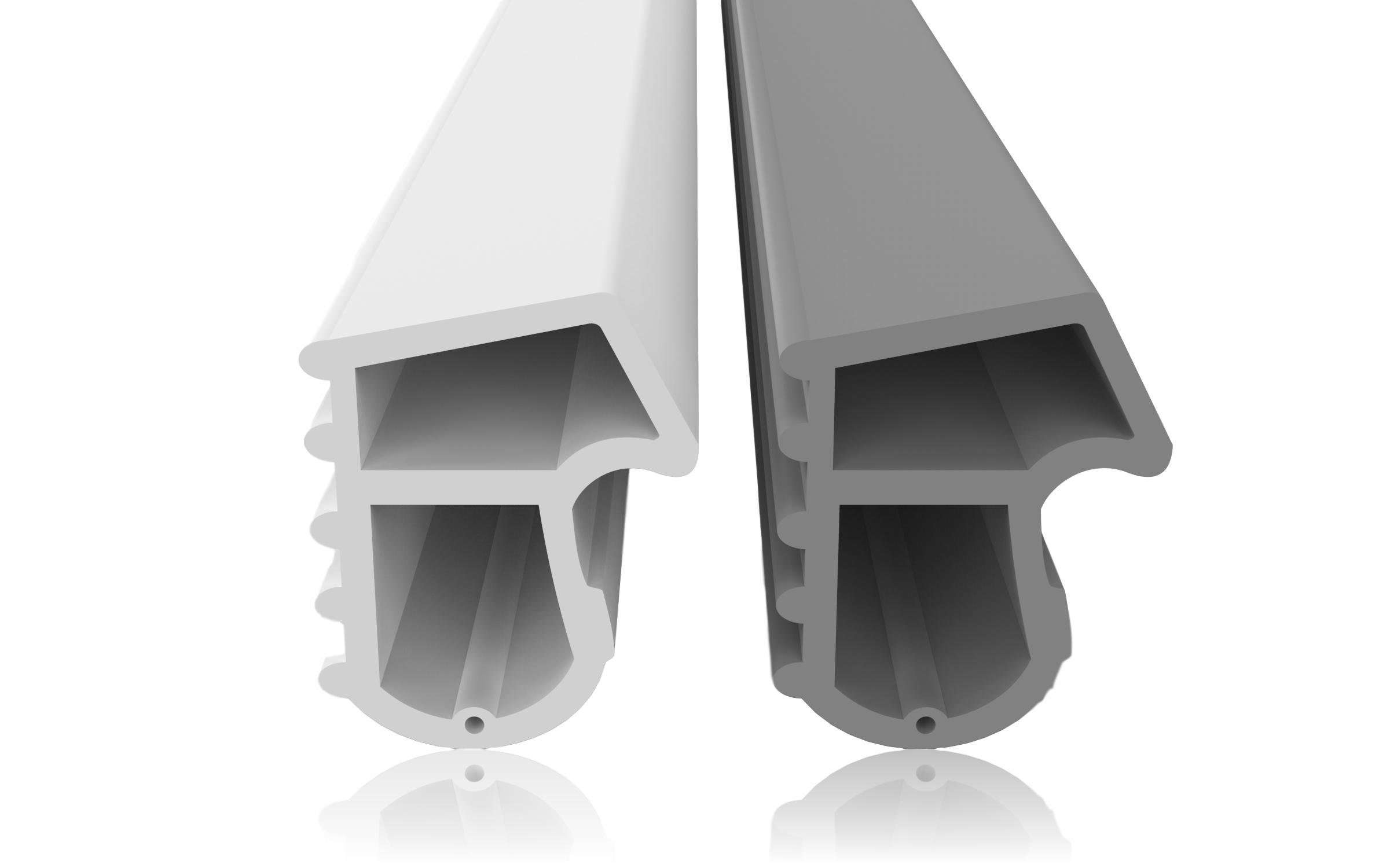 Dikara Dichtungsband Stahlzargendichtung Höhe 16mm Breite 13mm Falz  Türdichtung, Antidehnungsfaden, TPE thermoplatisches Elastomer, Dichtung