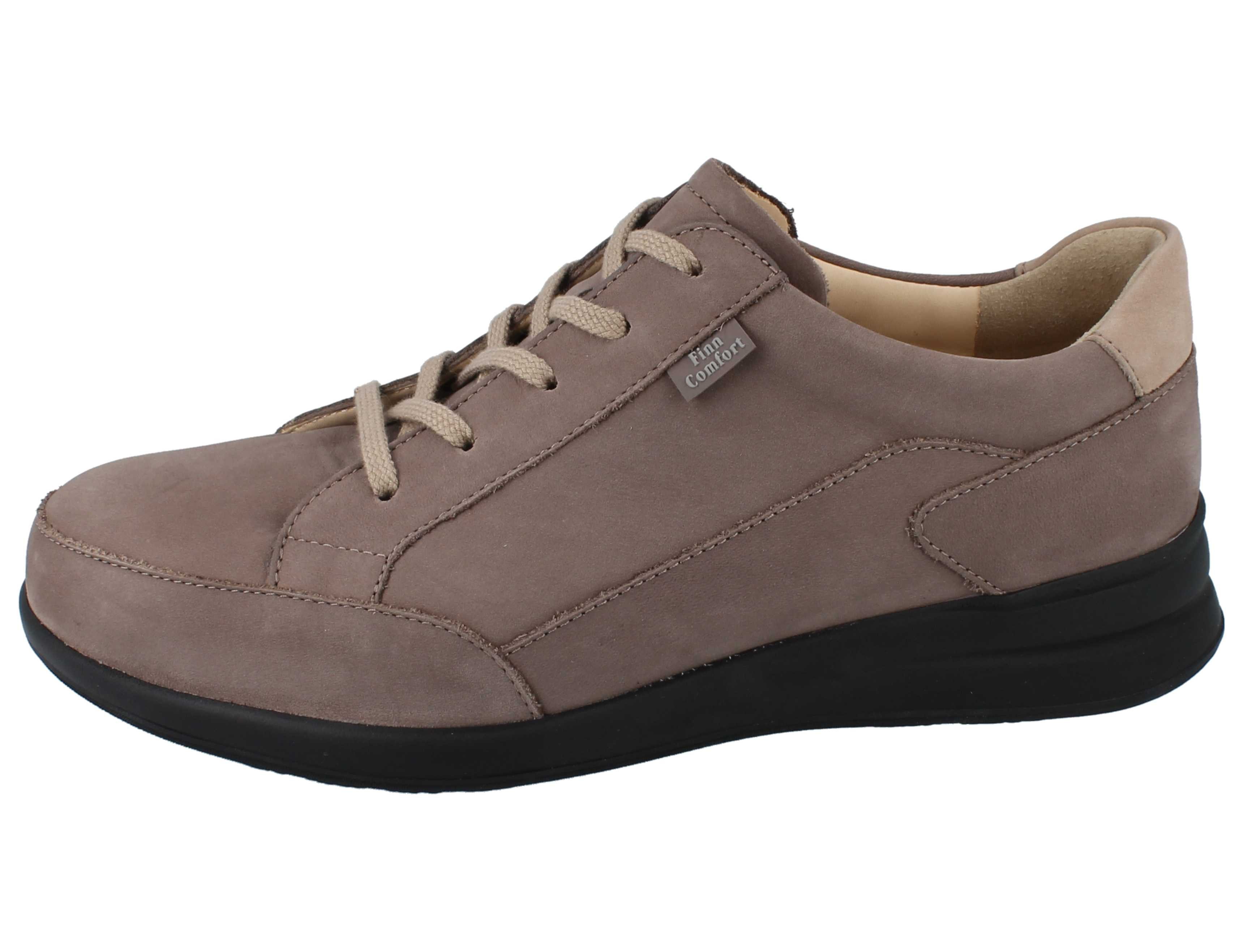 Finn Comfort FINN COMFORT Prato Damen Halbschuhe rock taupe Nubukleder - Größe: UK Schnürschuh