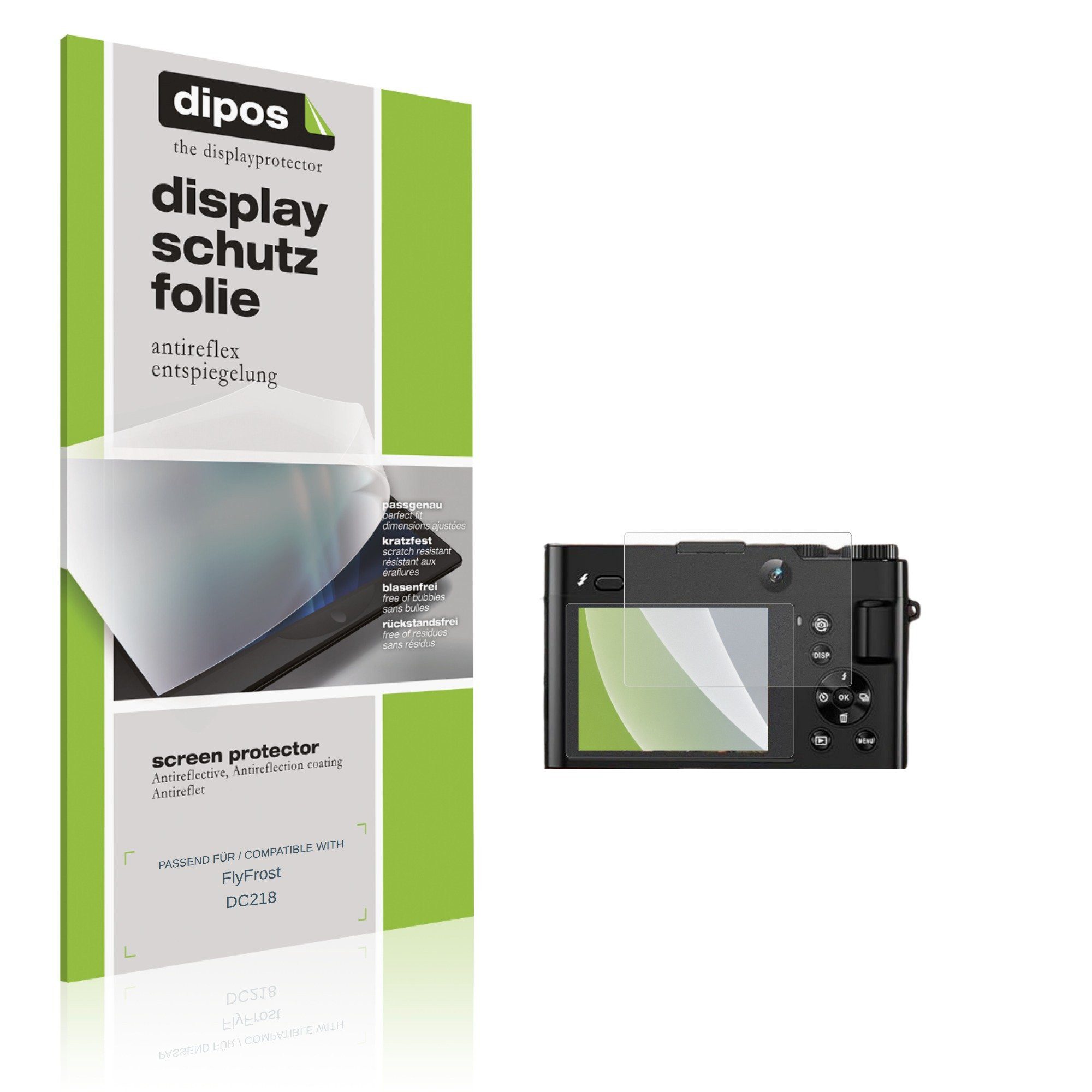 dipos Displayschutzfolie Schutzfolie für FlyFrost DC218, 4 Stück, Displayschutz Schutz Folie Made in Germany