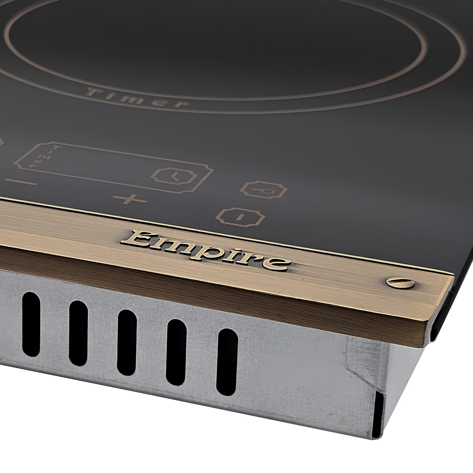 Kaiser Küchengeräte Elektro-Kochfeld Kaiser Empire Elektro Kochfeld KCT 6185 Em Glaskeramik Kochfeld 60 cm Schwarzt • 4 QuickHeat-Kochzonen Hi-Light • Ankoch-Elektronik • Restwärmeanzeige • Timer • Touch control, Exklusives Autarkers High Light Glaskeramik Kochfeld 60cm