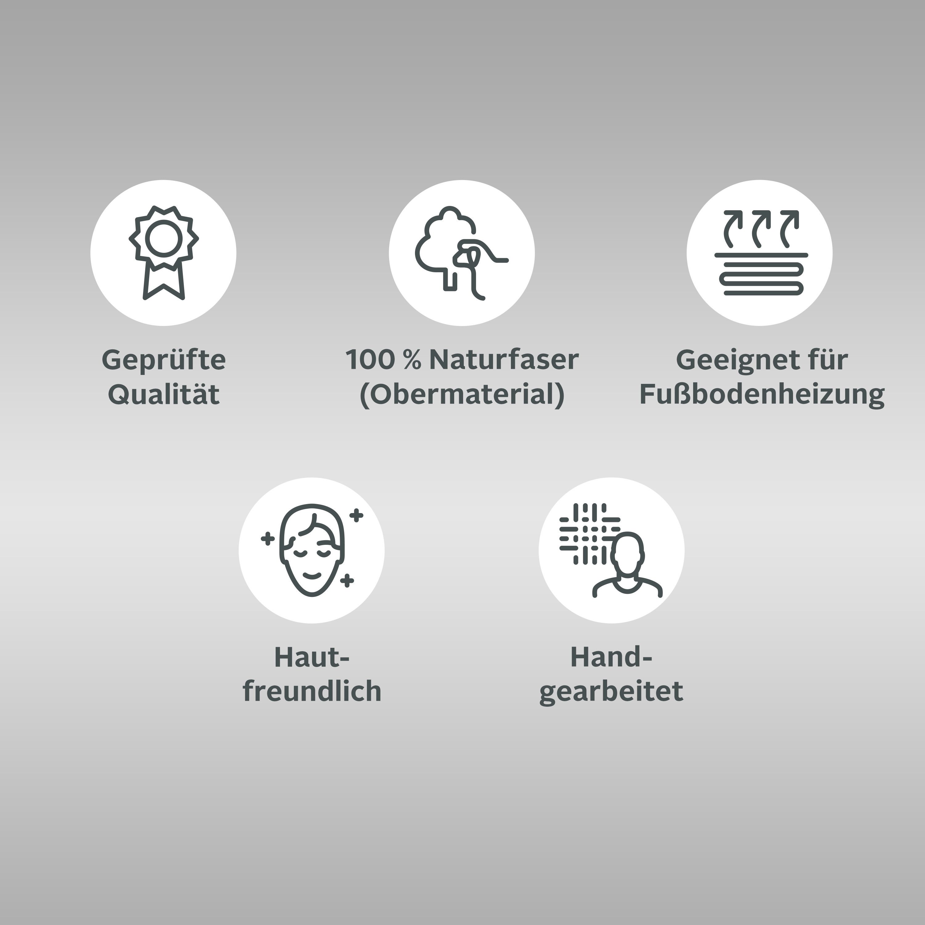 my home Teppich Ibiza, rund, Höhe: 7 mm, Jute-Teppich, Wendeteppich, handgewebt, Naturfaser, Boho-Stil