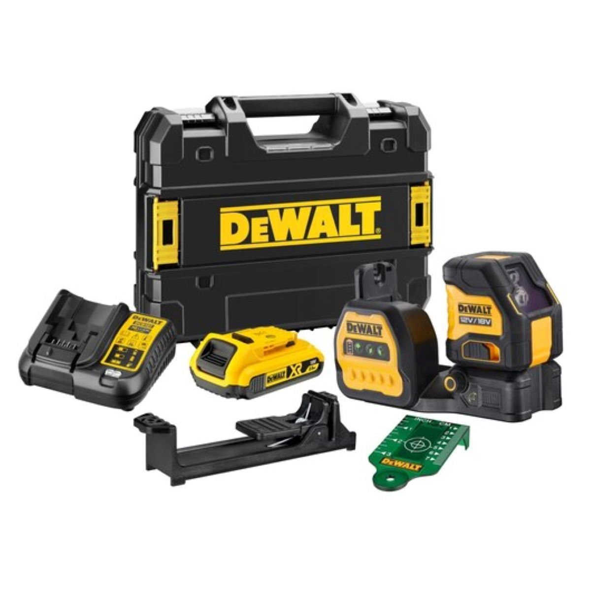 DeWalt Kreuzlinienlaser DCE088D1G18-QW, Laserklasse 2
