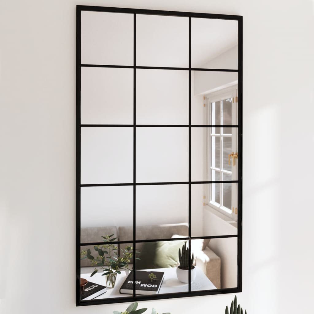 furnicato Wandspiegel 2 Stk. Schwarz 100x60 günstig online kaufen