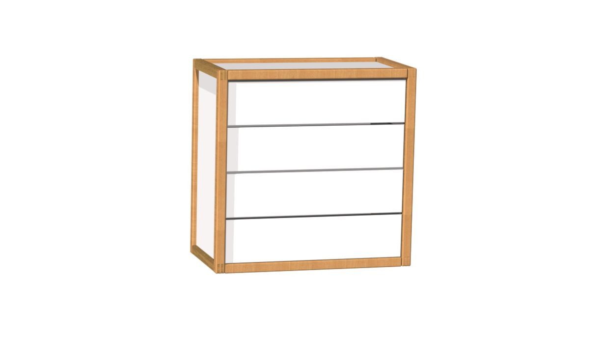 VIVENTE Möbel Sideboard Schubladen Kommode mit 5 Schubladen mit Push-to-Open
