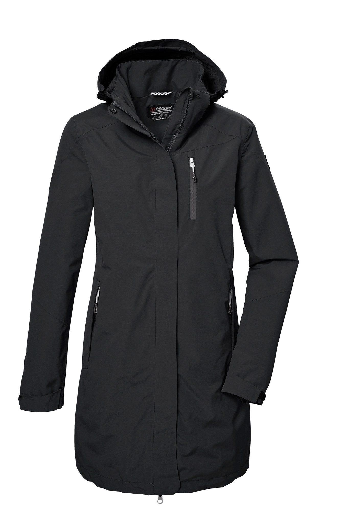 Killtec Funktionsmantel KOS 30 WMN PRK CS Funktionsparka, Langjacke, Übergangsjacke mit abzippbarer Kapuze
