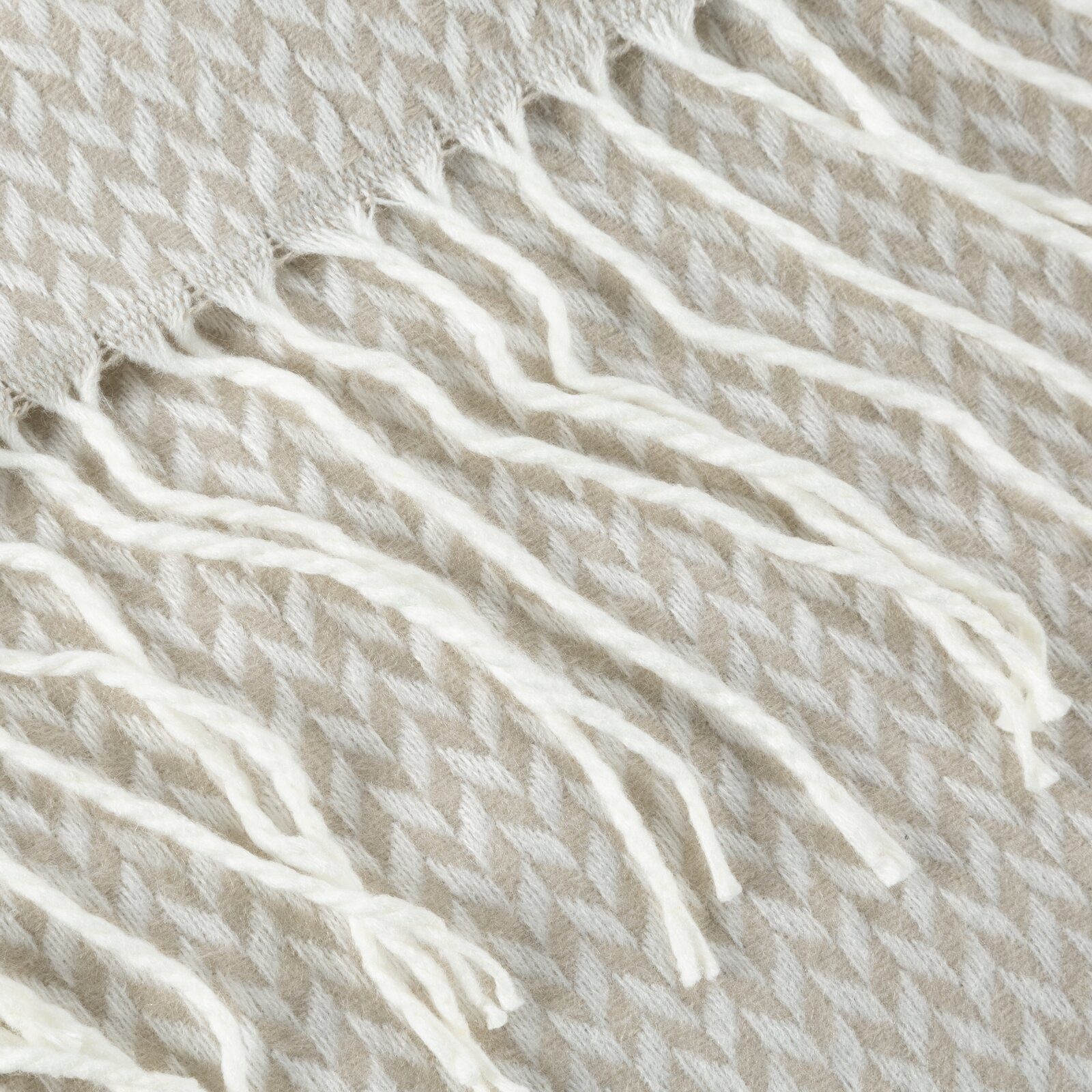 Wohndecke Acryl-Decke mit Fransen 130 x 170 cm – 100 % Acryl, Eurofirany, designvolle und pflegeleichte Kniedecke