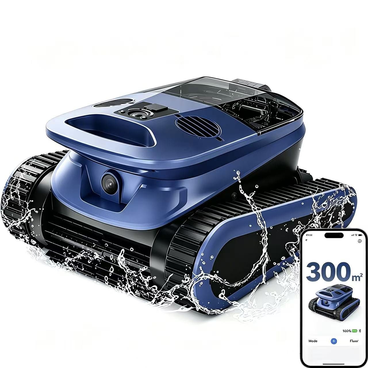 EVERCROSS BOT Poolroboter U9/U9 Pro mit APP-Steuerung, für Boden & Wand & Wasserlinie, Intelligente Navigation, geeignet für alle Poolformen bis 200-300m²
