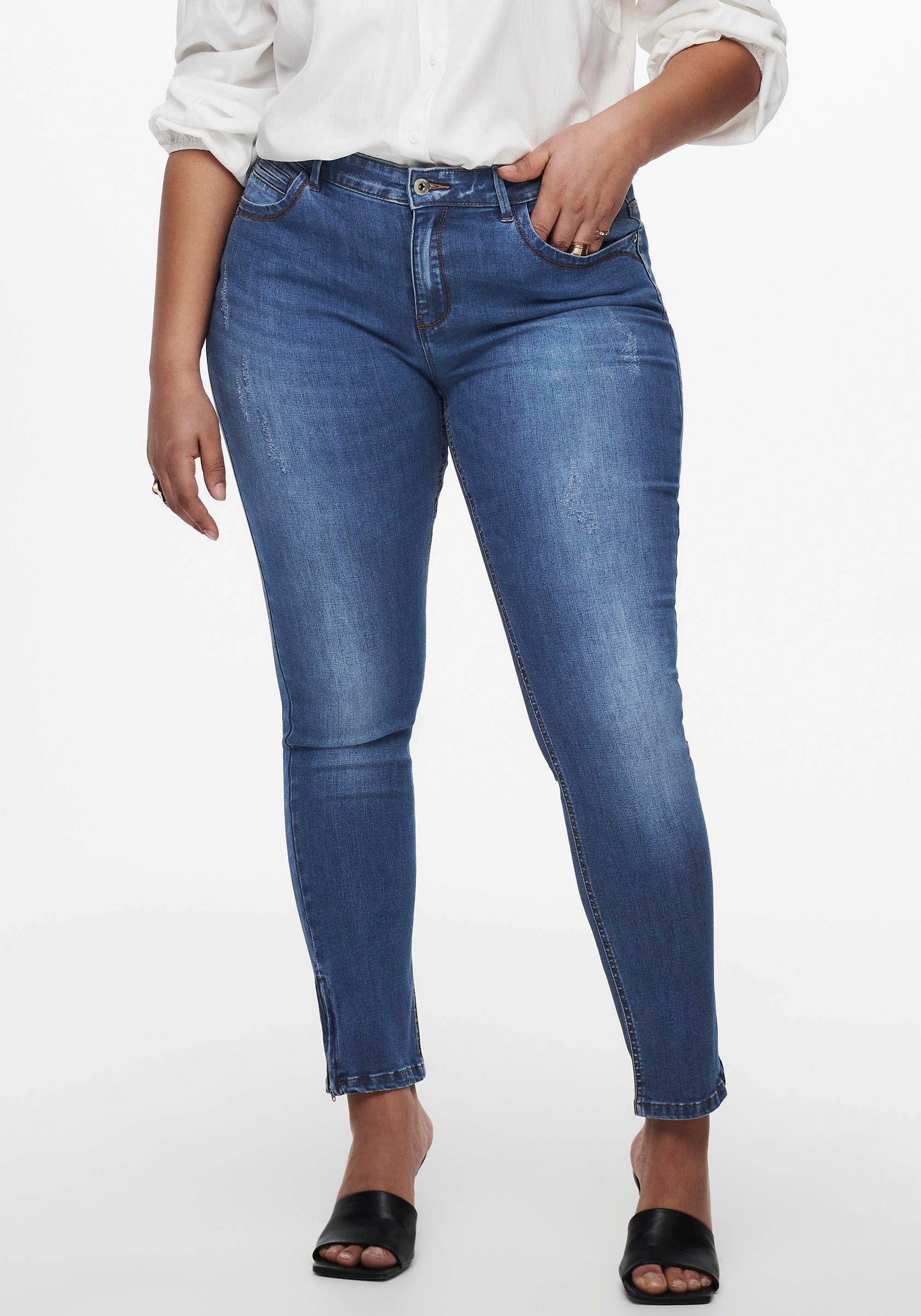 Skinny-fit-Jeans CARKARLA REG SK ANKLE ZIP JNS