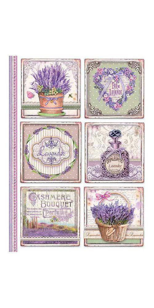 Stamperia Seidenpapier Lavendel Vielfalt, DIN A4
