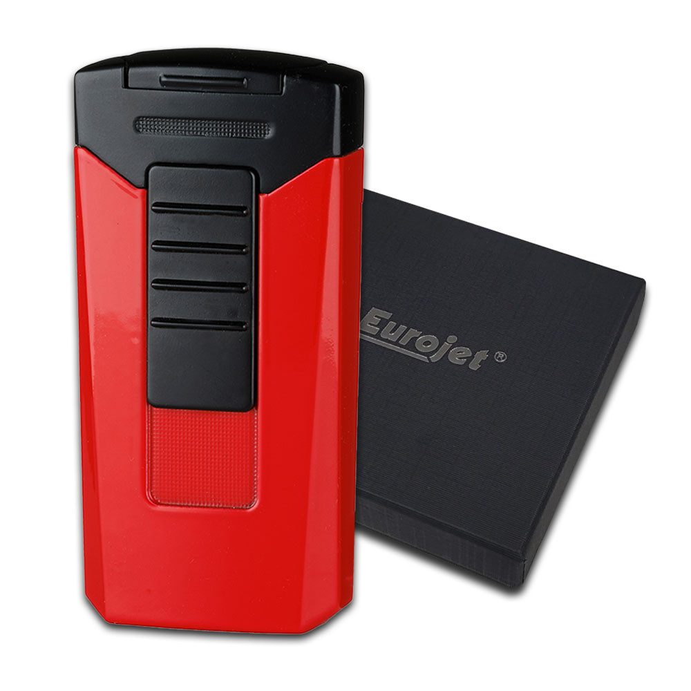Coumo Feuerzeug Design Feuerzeug, 2-Fach Jet Flame Race Key Design, Zigarrenfeuerzeug, 2 Fach Turbo Jet Flamme, Geschenkverpackung
