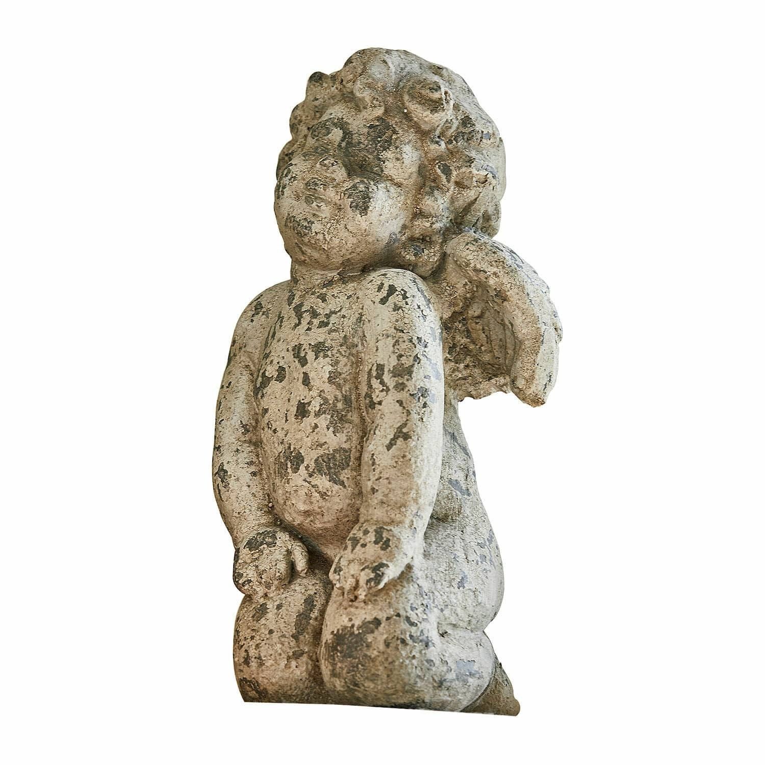 Mirabeau Gartenfigur Deko-Engel Mines antikbeige