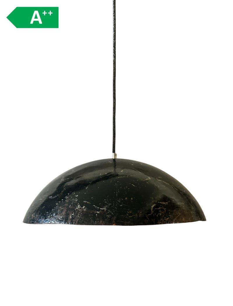 SWANE Lampenschirm Upcycling Deckenlampe - Ölfass XL - Schwarz - Senegal, Handgefertigt · Metall (Ölfass) · Unikat