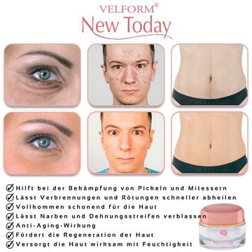 Velform® Anti-Aging-Creme New Today Plus Spar Set 1er oder 2er Pack, 1-tlg., Anti-Falten, Hautverjüngung, gegen Falten, Pickel, Akne, Narben