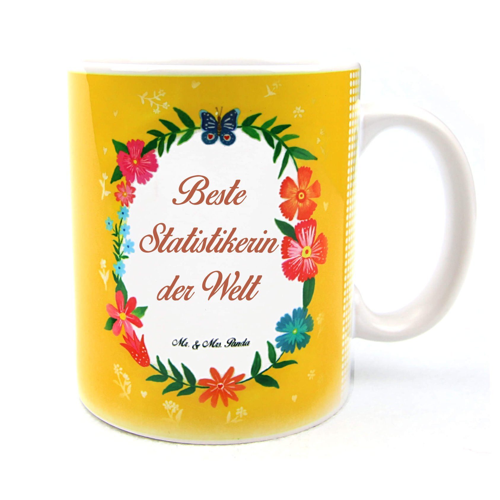Mr. & Mrs. Panda Tasse Statistikerin Geschenk, Abschied, Büro Tasse