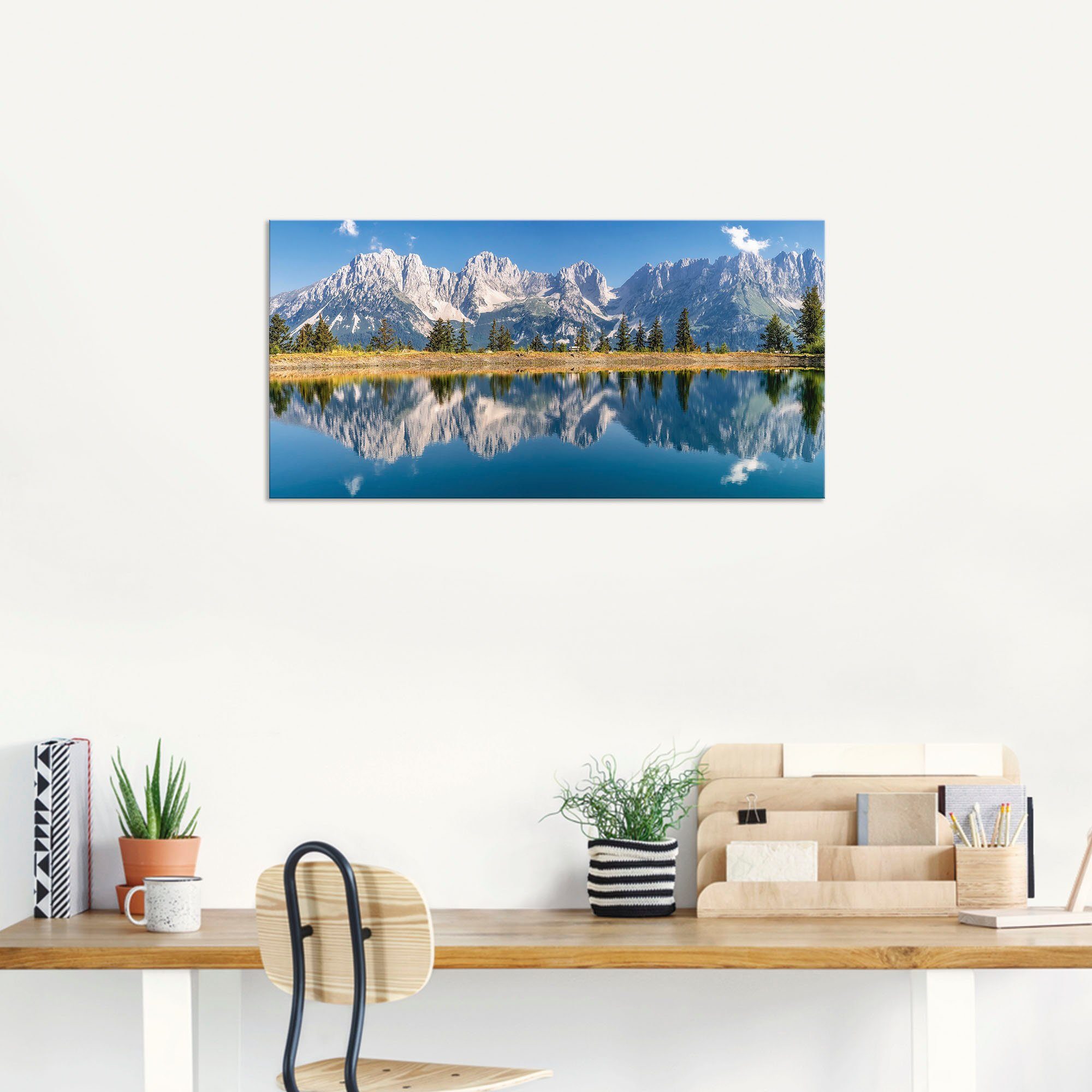 Artland Wandbild »Kaisergebirge Tirol«, Berge & Alpenbilder (1 Stück), in vielen Größen & Produktarten - Alubild / Outdoorbild für den Außenbereich, Leinwandbild, Poster, Wandaufkleber / Wandtattoo auch für Badezimmer geeignet-kaufen