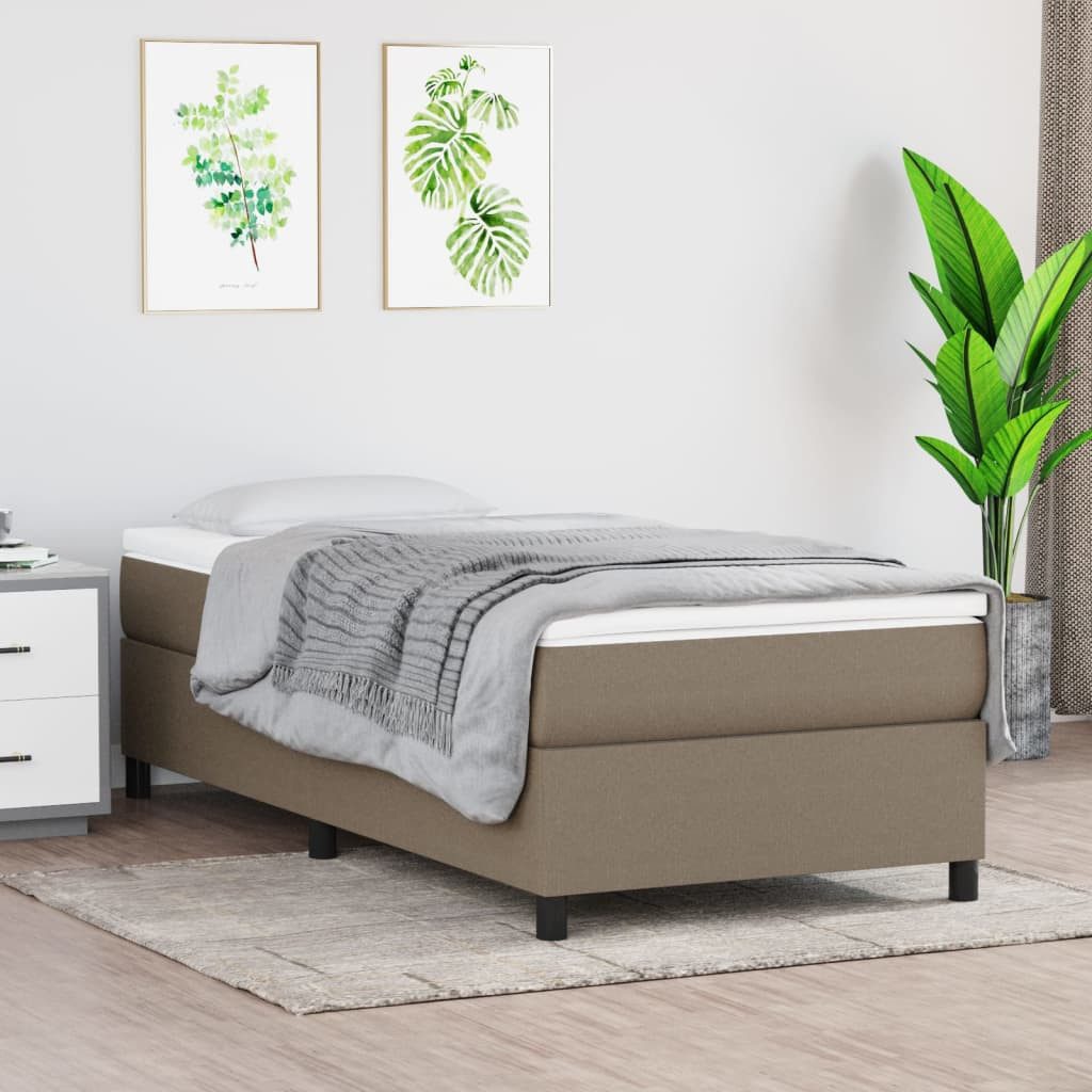 furnicato Bett Bettgestell ohne Matratze Taupe günstig online kaufen
